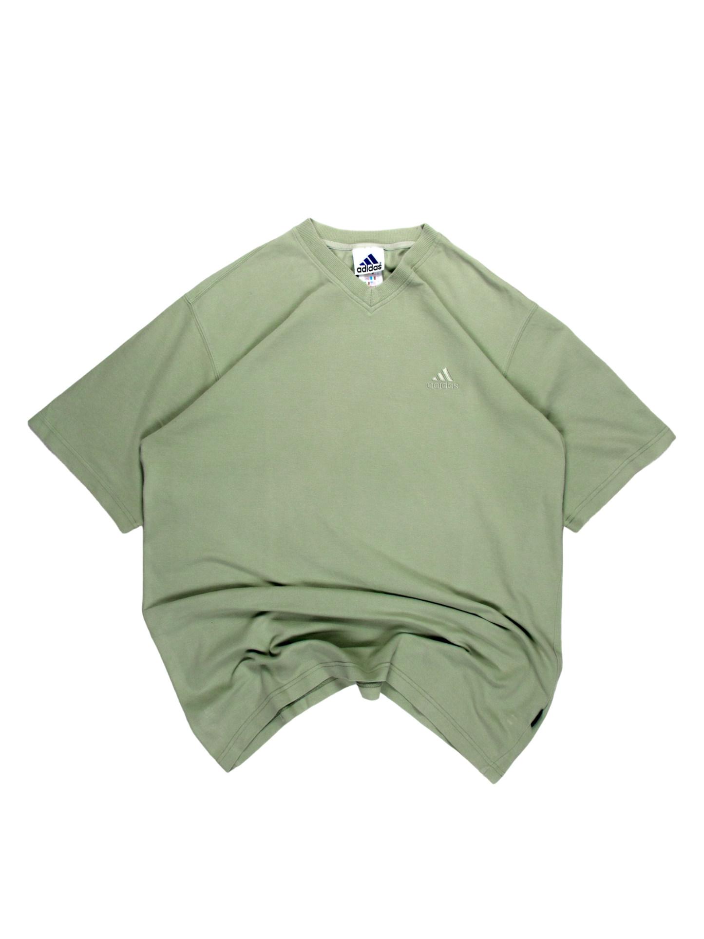 90's Adidas embroidered logo tee - XL