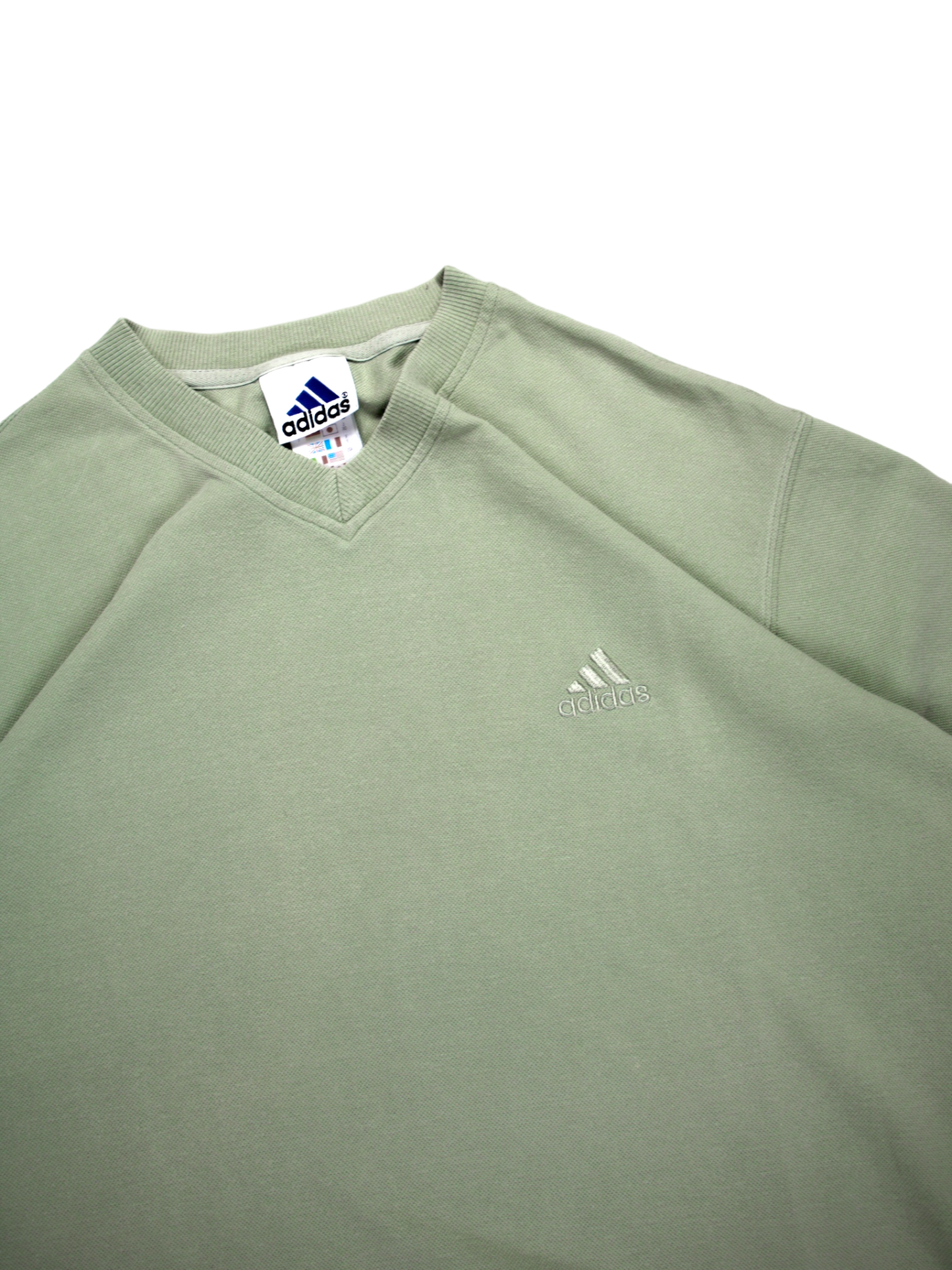 90's Adidas embroidered logo tee - XL