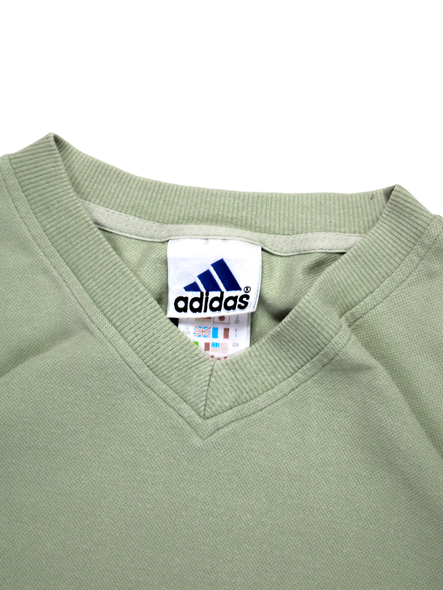 90's Adidas embroidered logo tee - XL