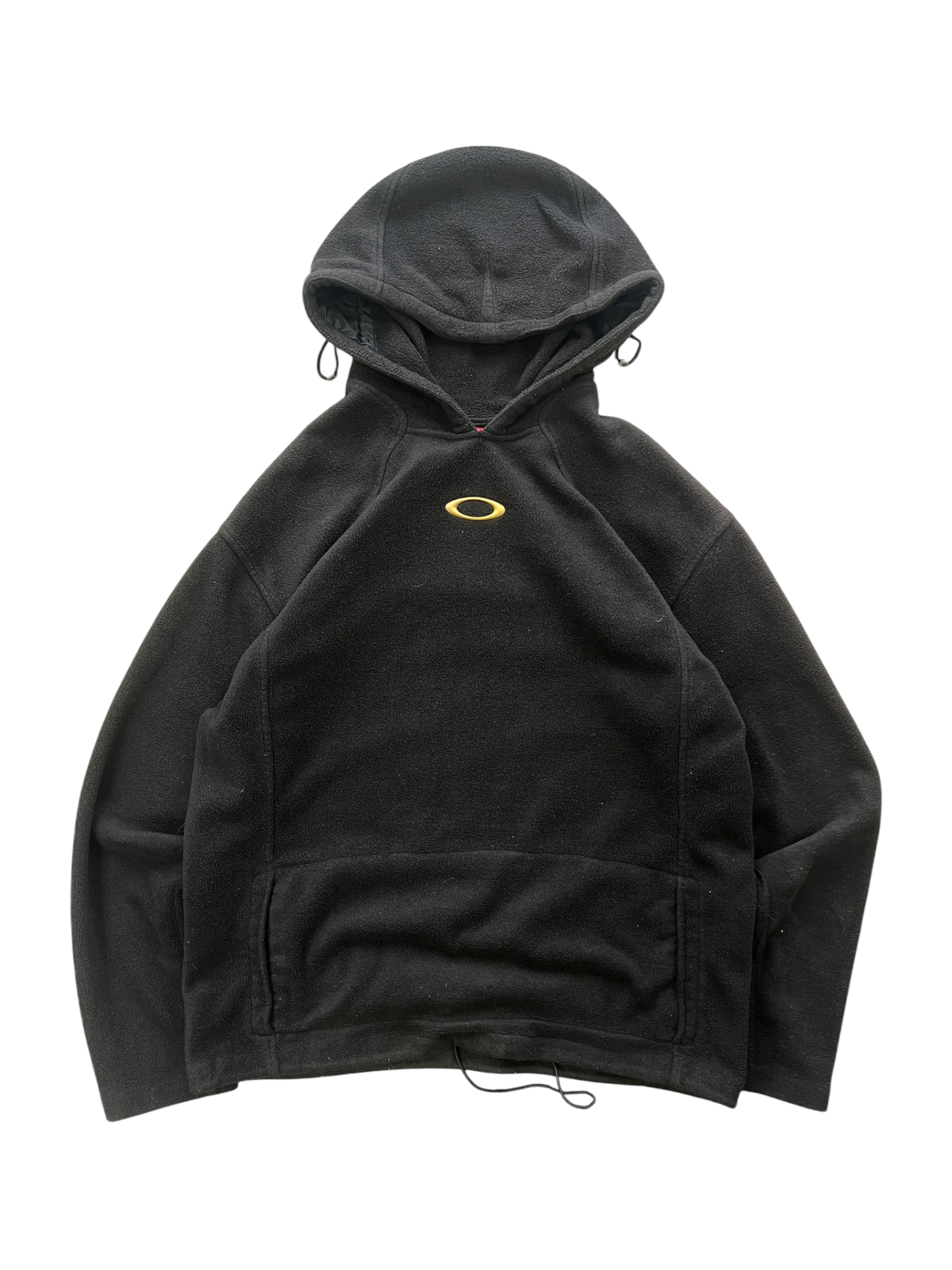 00's Oakley Pile Hoodie Yellow Icon / Back Spell Out
