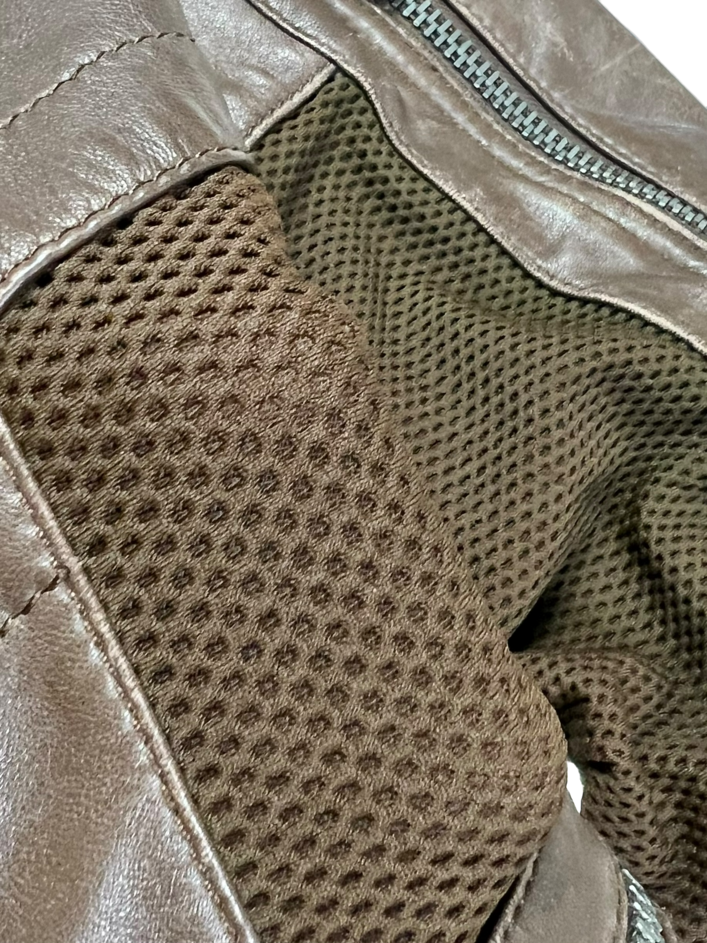 00s Dirk Bikkembergs Brown Hybrid Leather Jacket - M