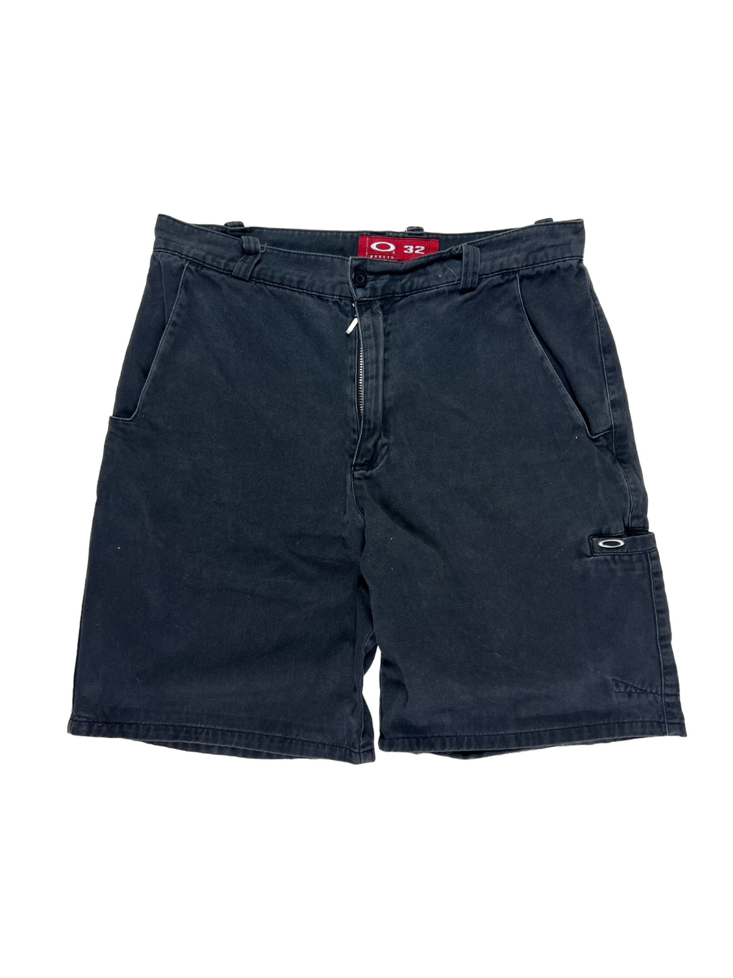 90's Oakley denim metal icon shorts - M