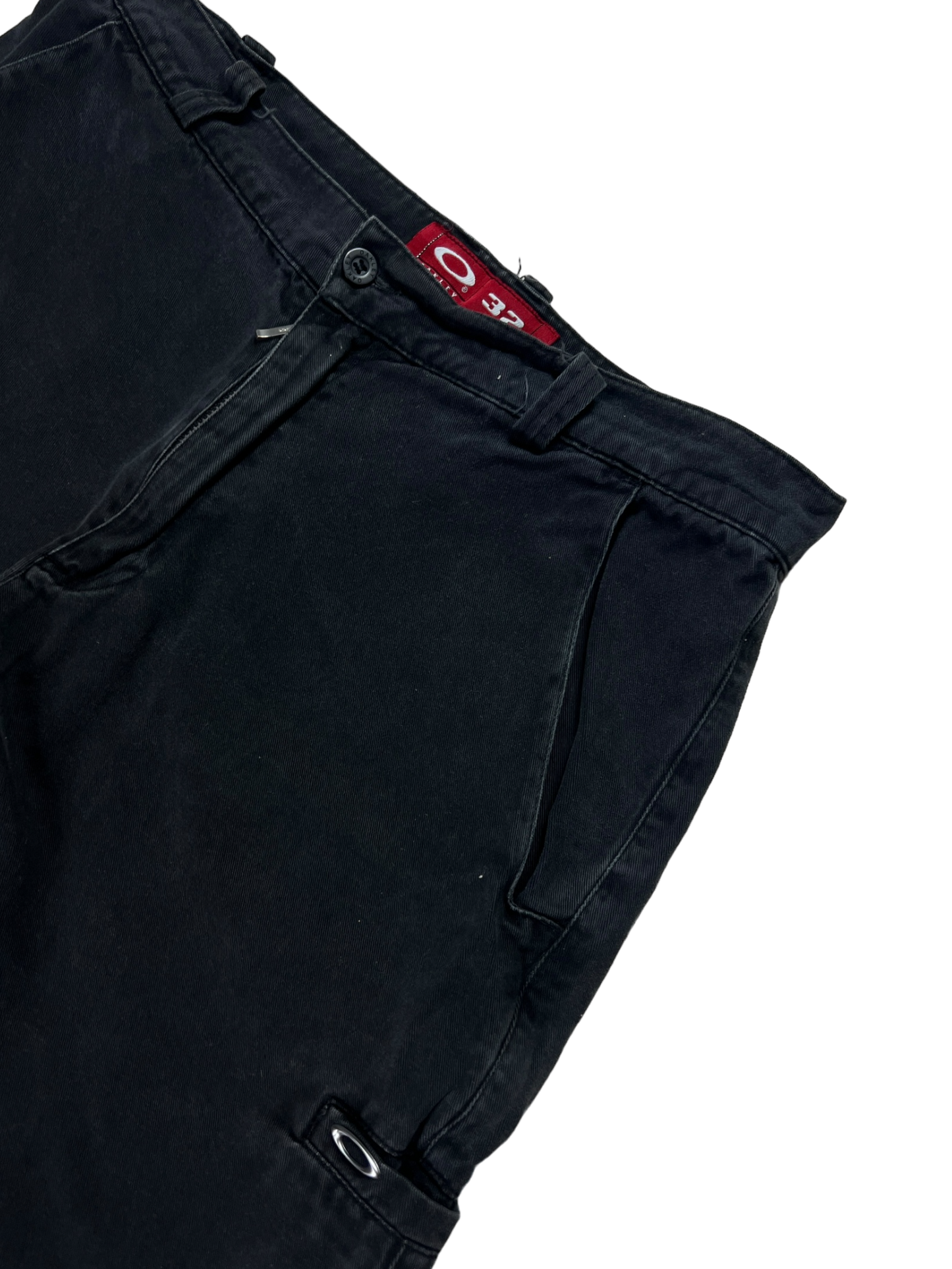 90's Oakley denim metal icon shorts - M