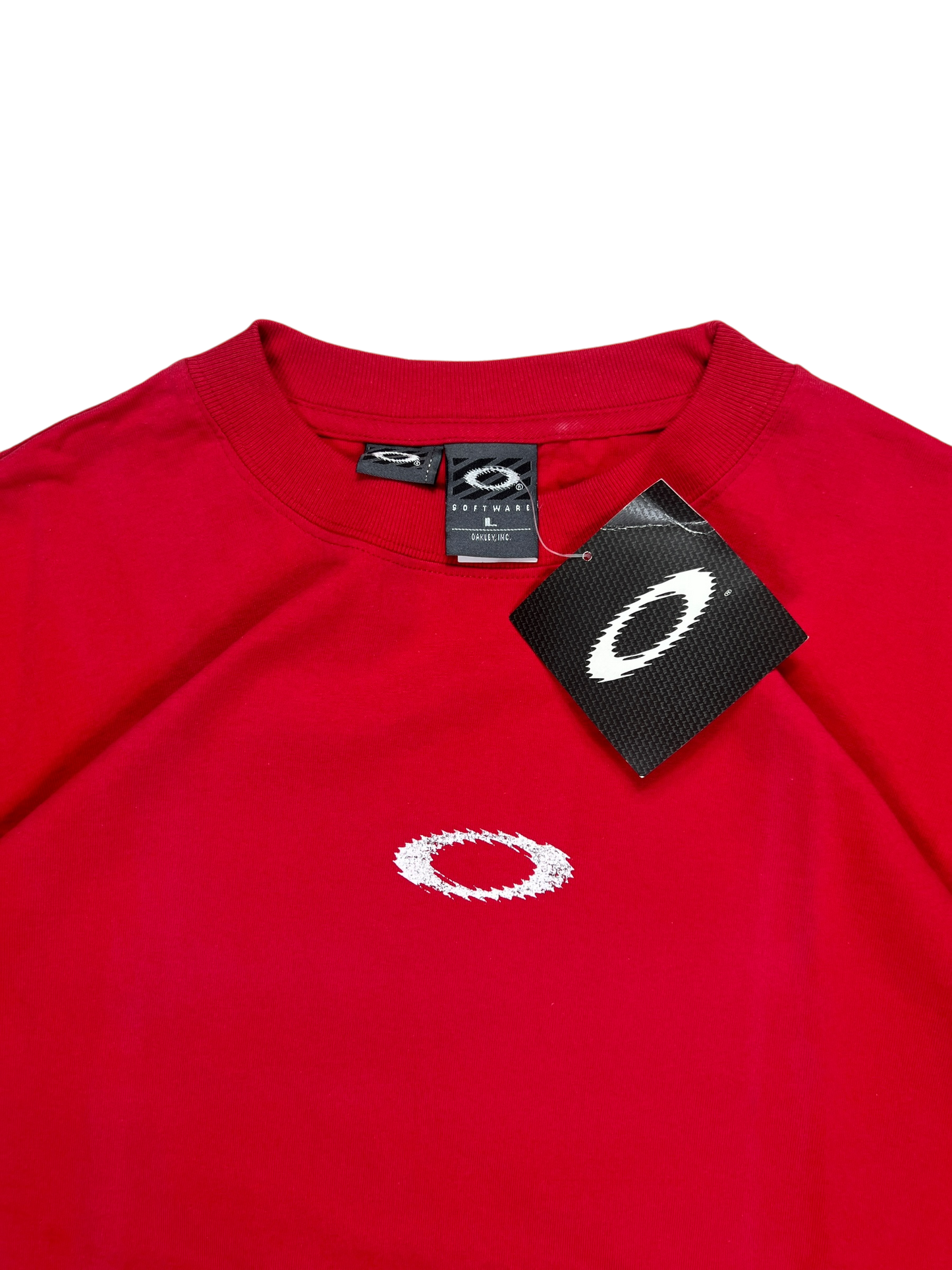 90's Oakley Software Distressed Static O Tee