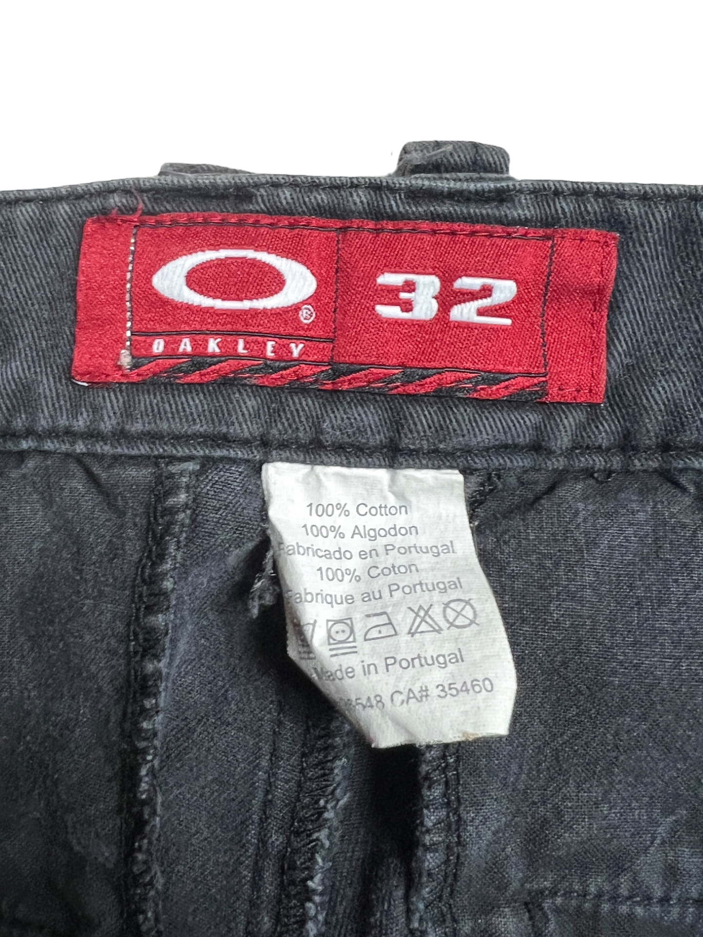 90's Oakley denim metal icon shorts - M