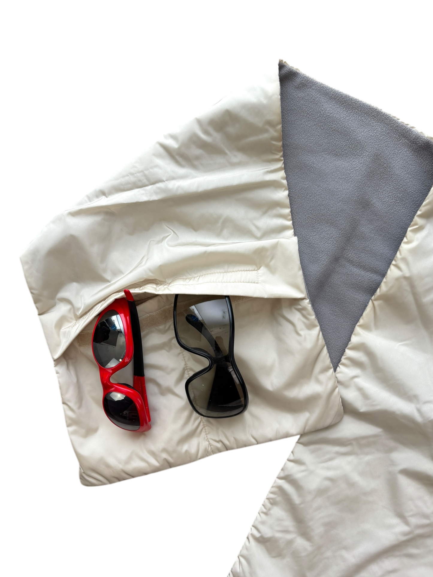 PRADA LINEA ROSSA NYLON POCKETS SCARF