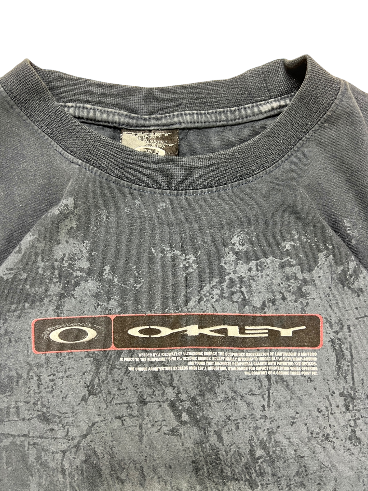 90's Oakley software spell out tee - L