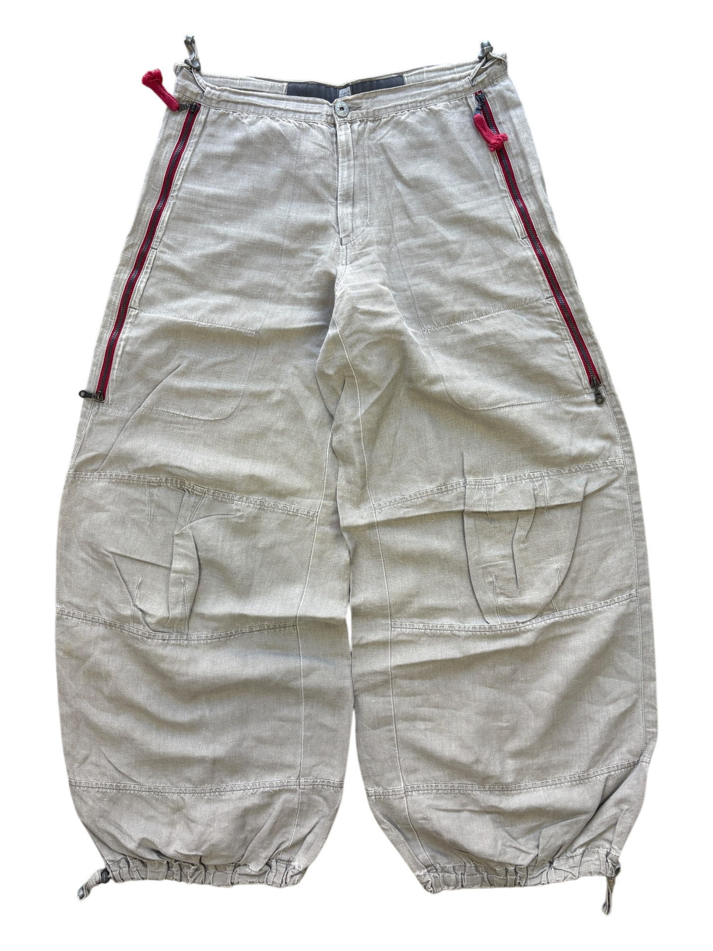 MARITHÉ FRANÇOIS GIRBAUD STACKED POCKET PARACHUTE PANTS