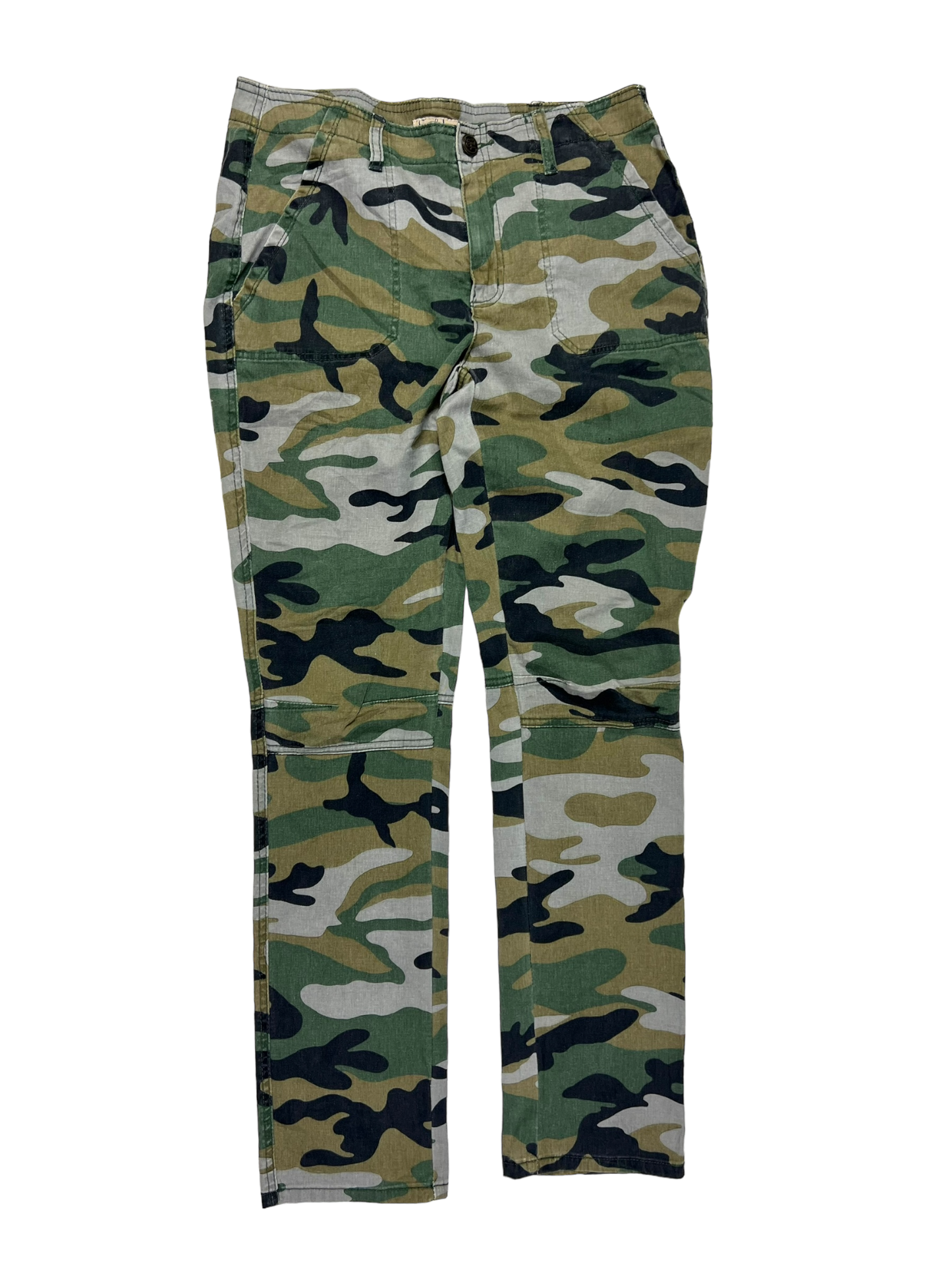 Straight leg camo pants - M
