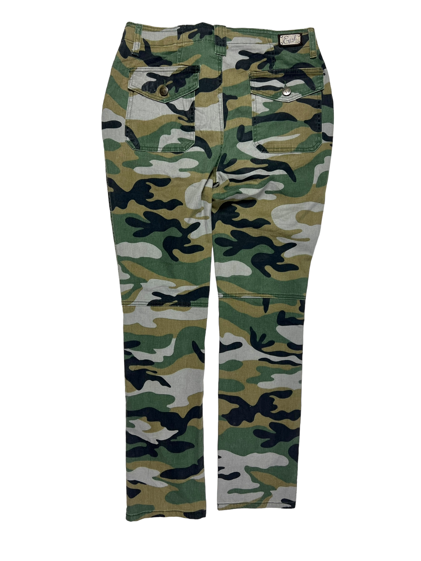 Straight leg camo pants - M