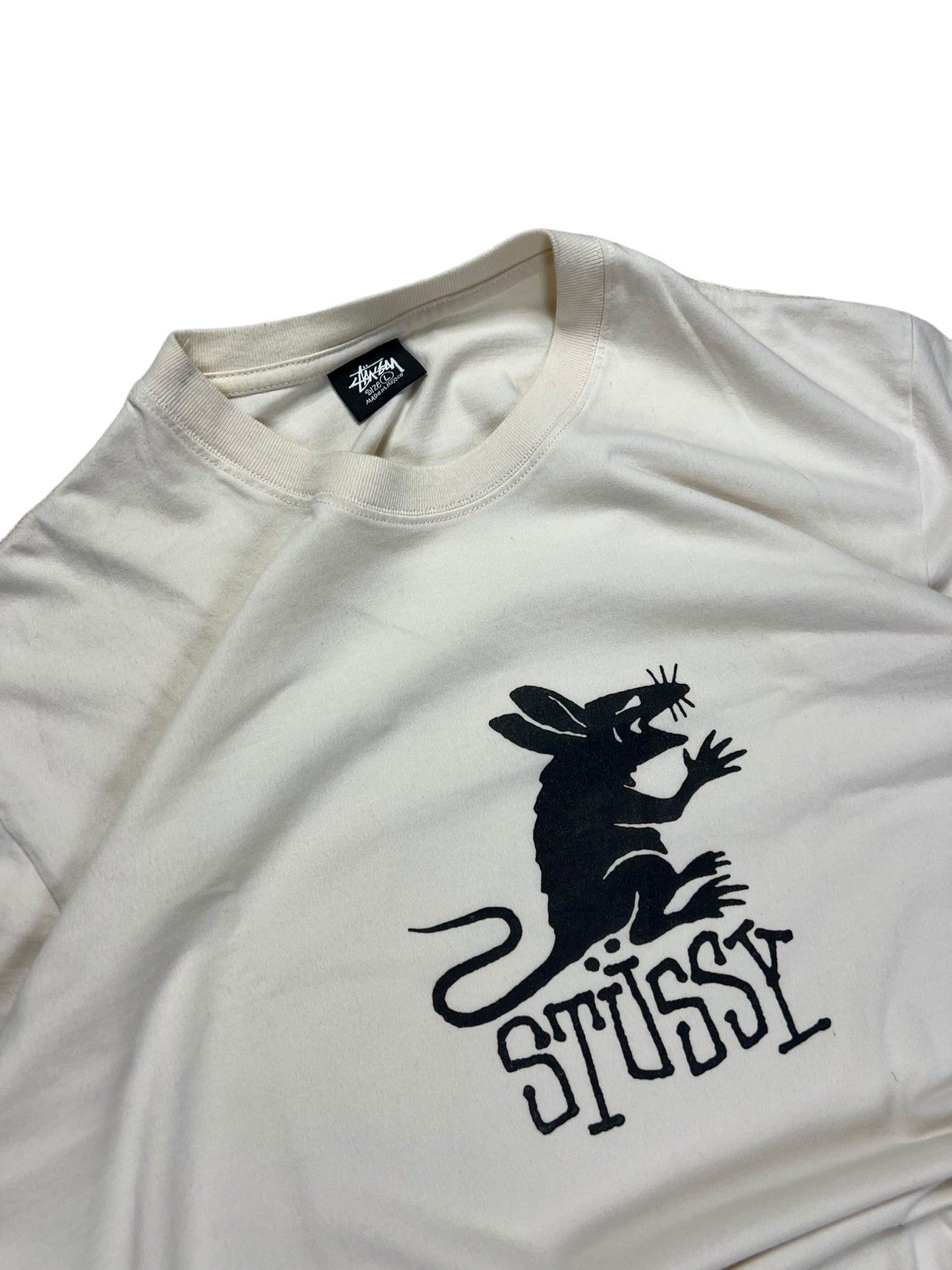 Stussy rat print tee - L