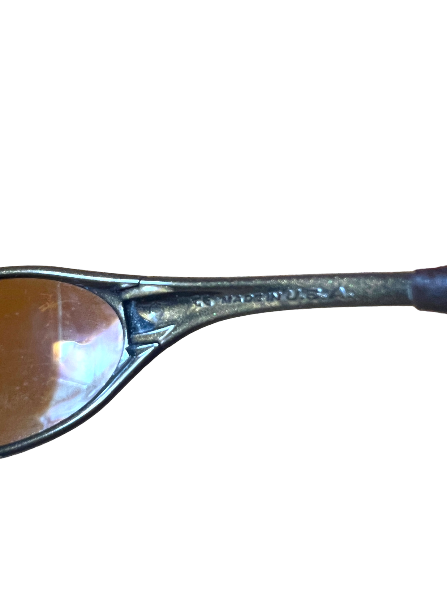 Oakley eye jacket gold iridium lens sunglasses