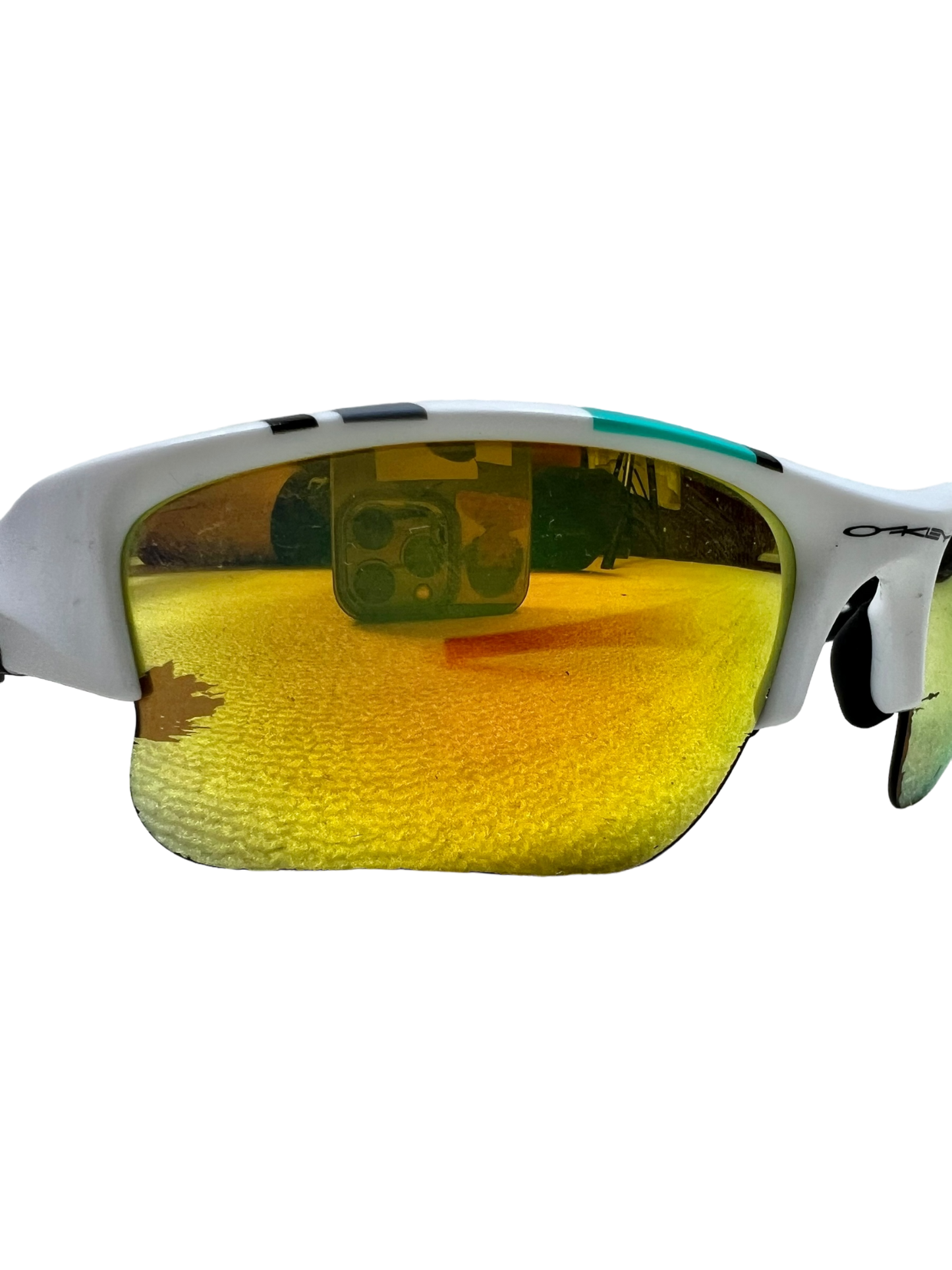 Oakley flak jacket white frame sunglasses