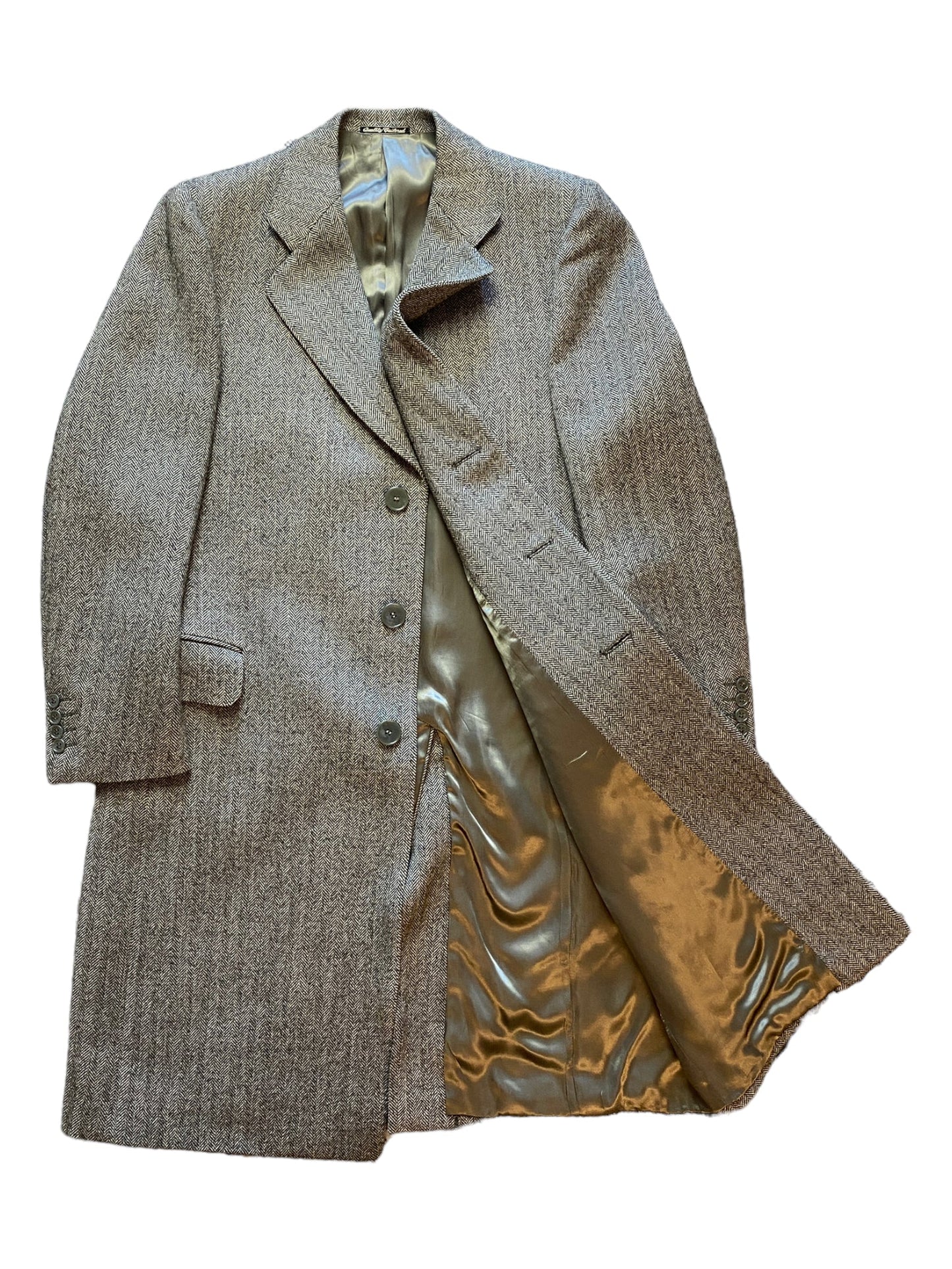 Chaquetón largo con hombreras Loro Piana - 16.88studio