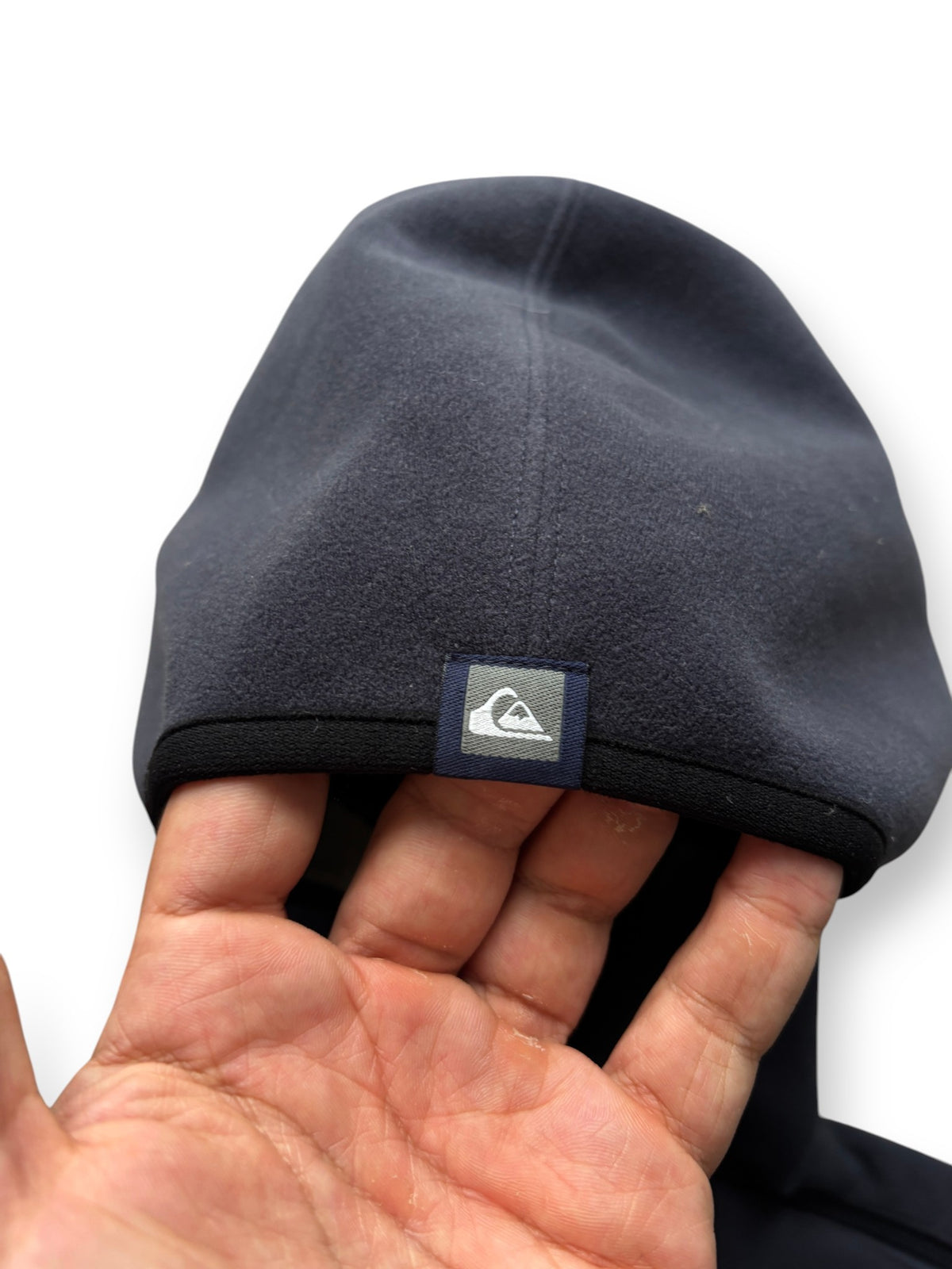 2000's Quiksilver Asymmetric Zip Fleece Hoodie Navy (M) - view 5