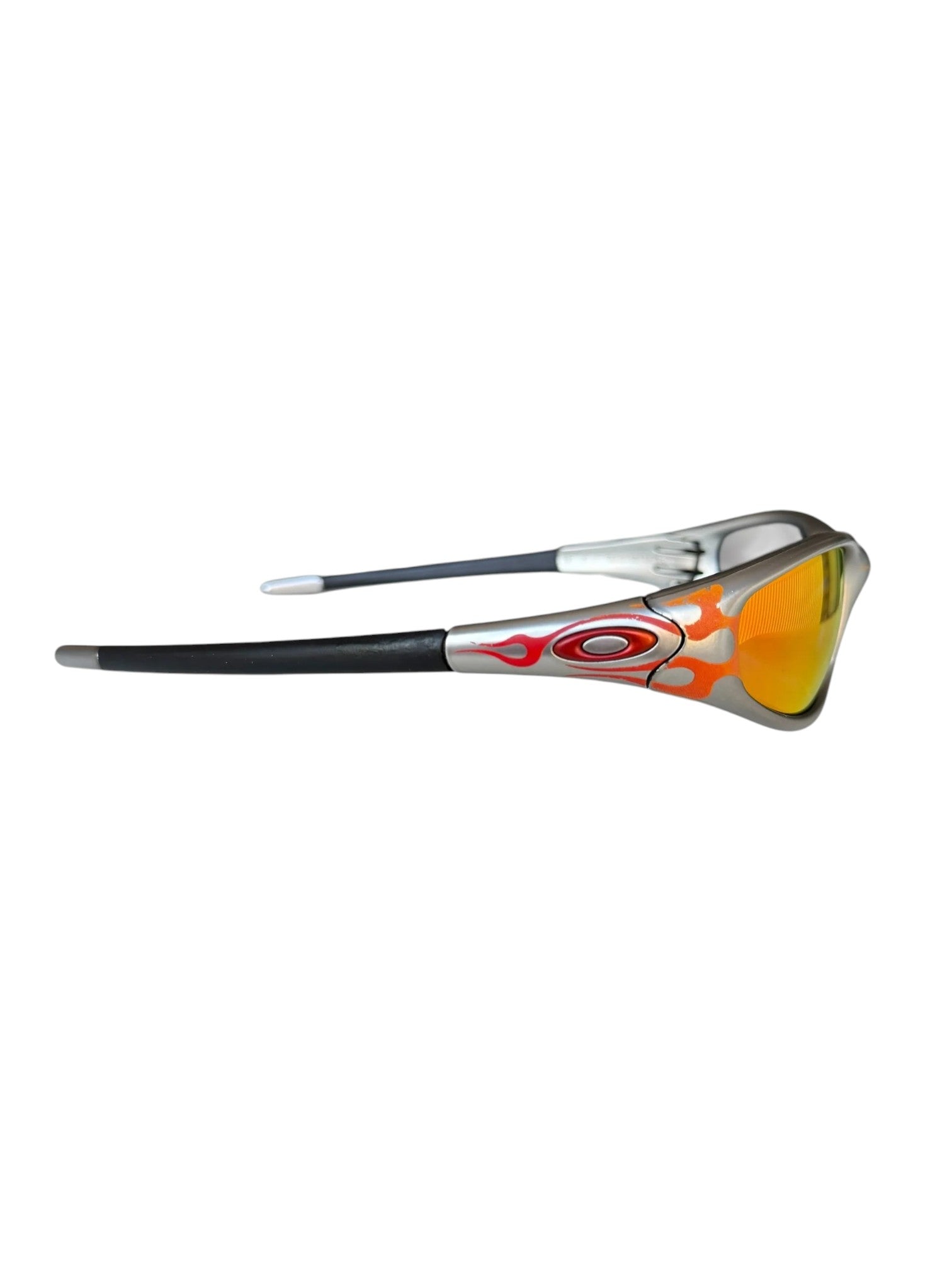 1999 Oakley Straight Jacket FMJ Flames Red / Fire Iridium
