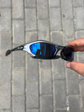 2002 Oakley Splice FMJ+ Crystal Black / Ice Iridium Sunglasses