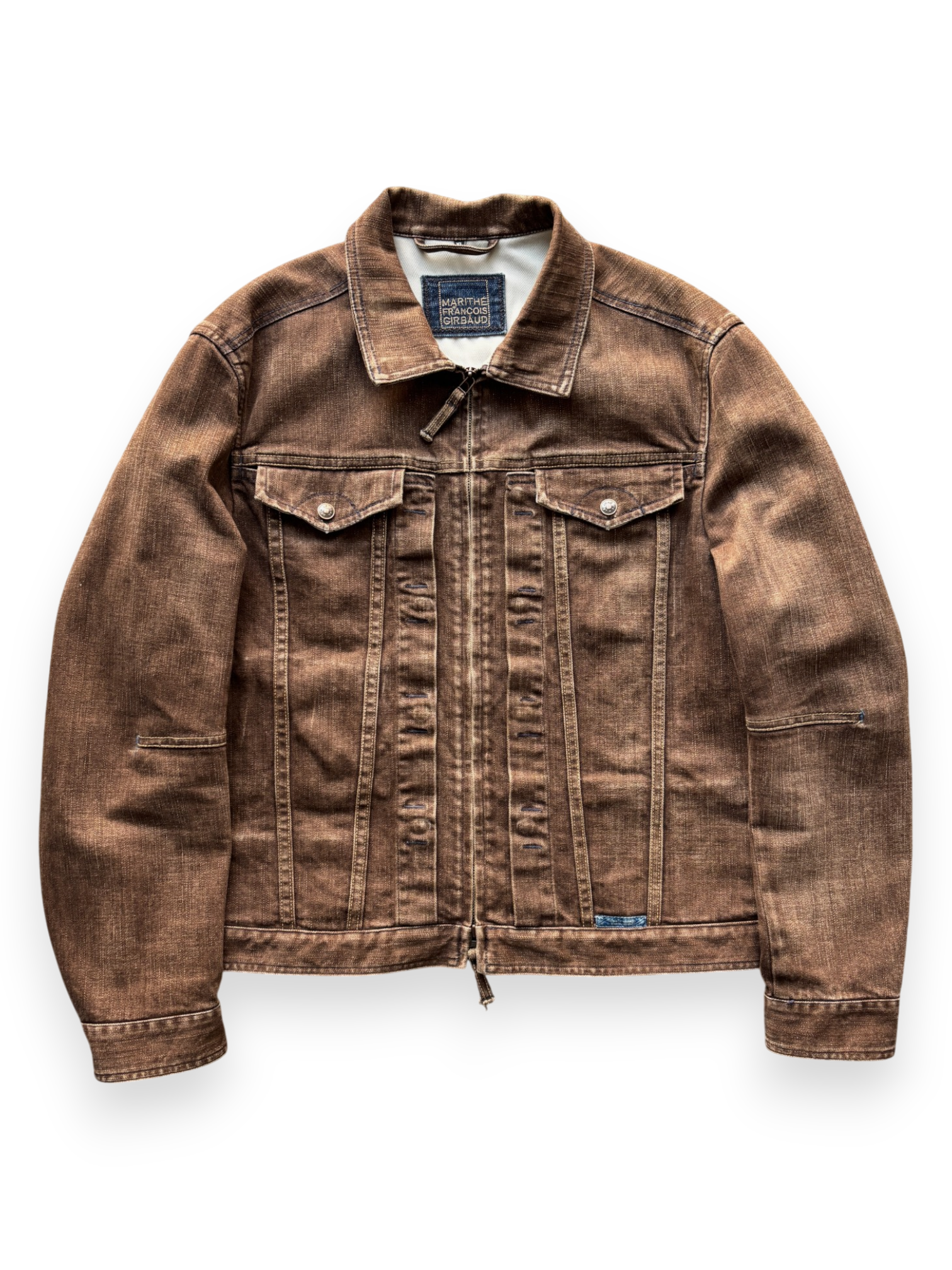 Early 2000's Marithé François Girbaud Stealth Pockets Jean Jacket (M-L)