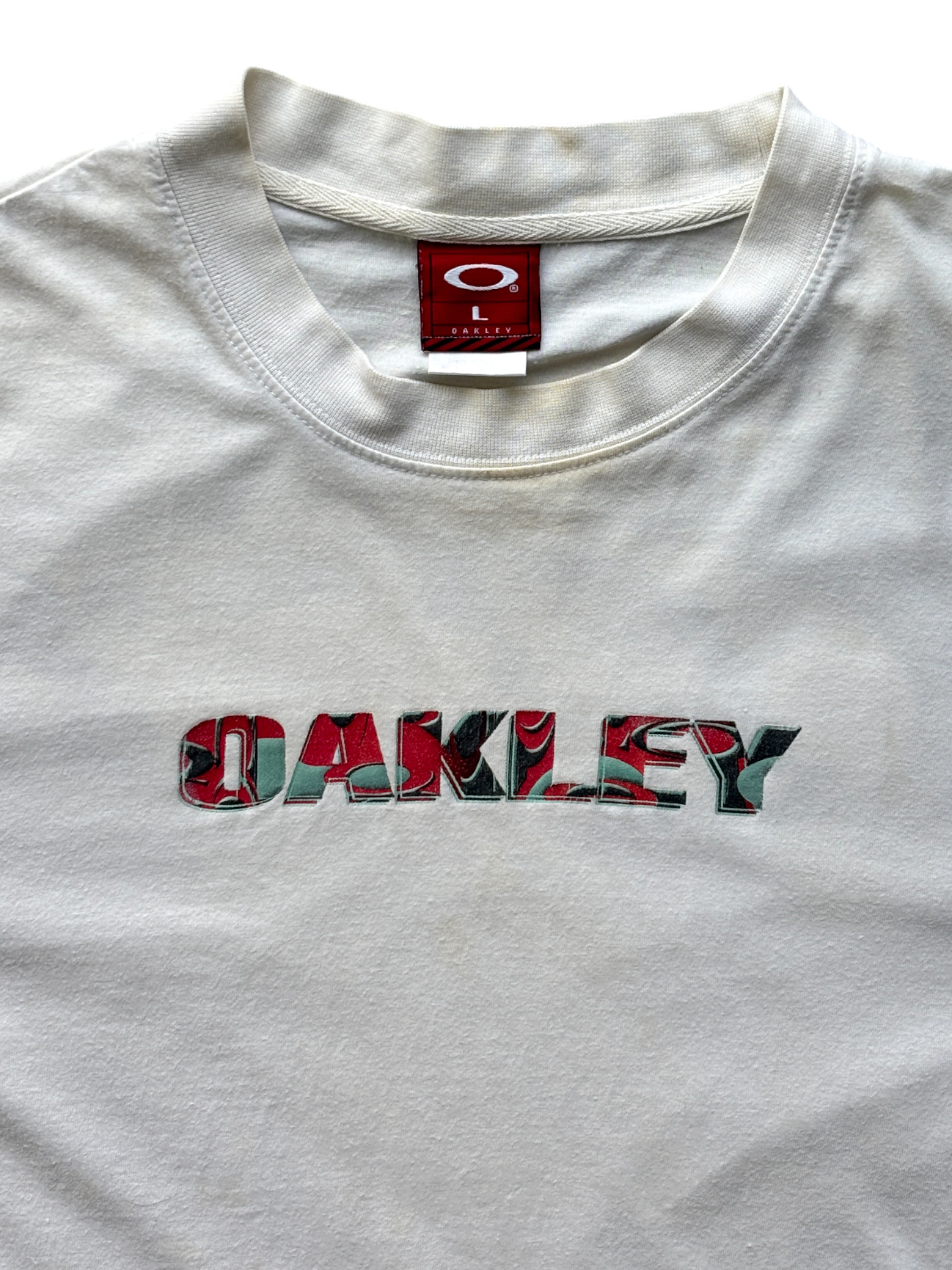 Early 2000's Oakley Red Icon Graphic Tee (L)