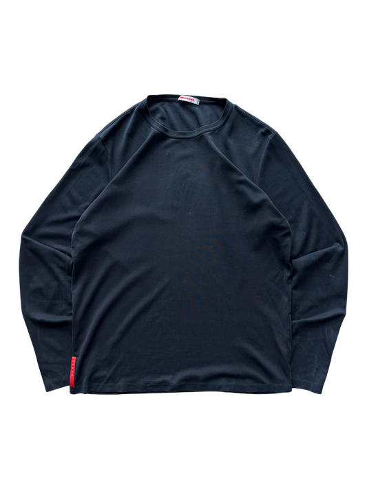 2000's Prada Sport Long Sleeve Black Tee