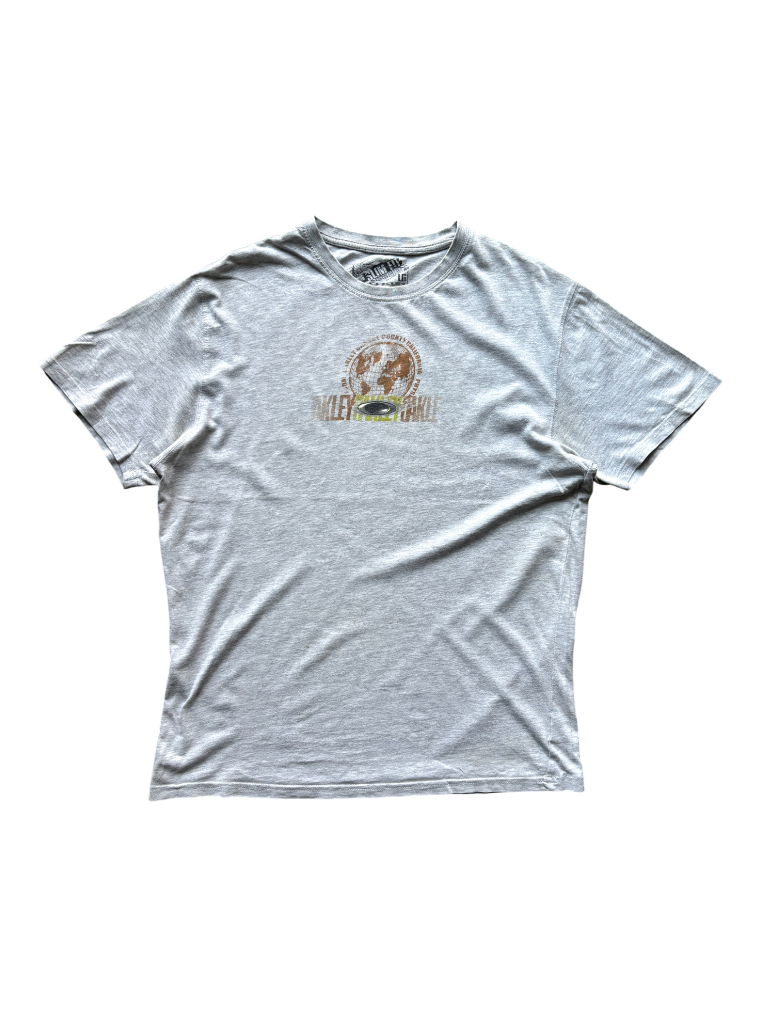 2000's Oakley Gray Graphic Tee (M)