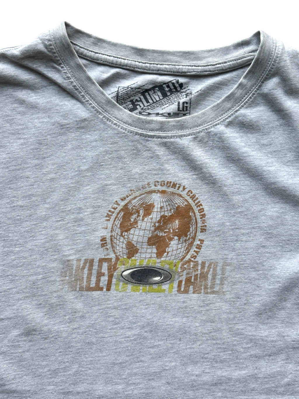2000's Oakley Gray Graphic Tee (M)