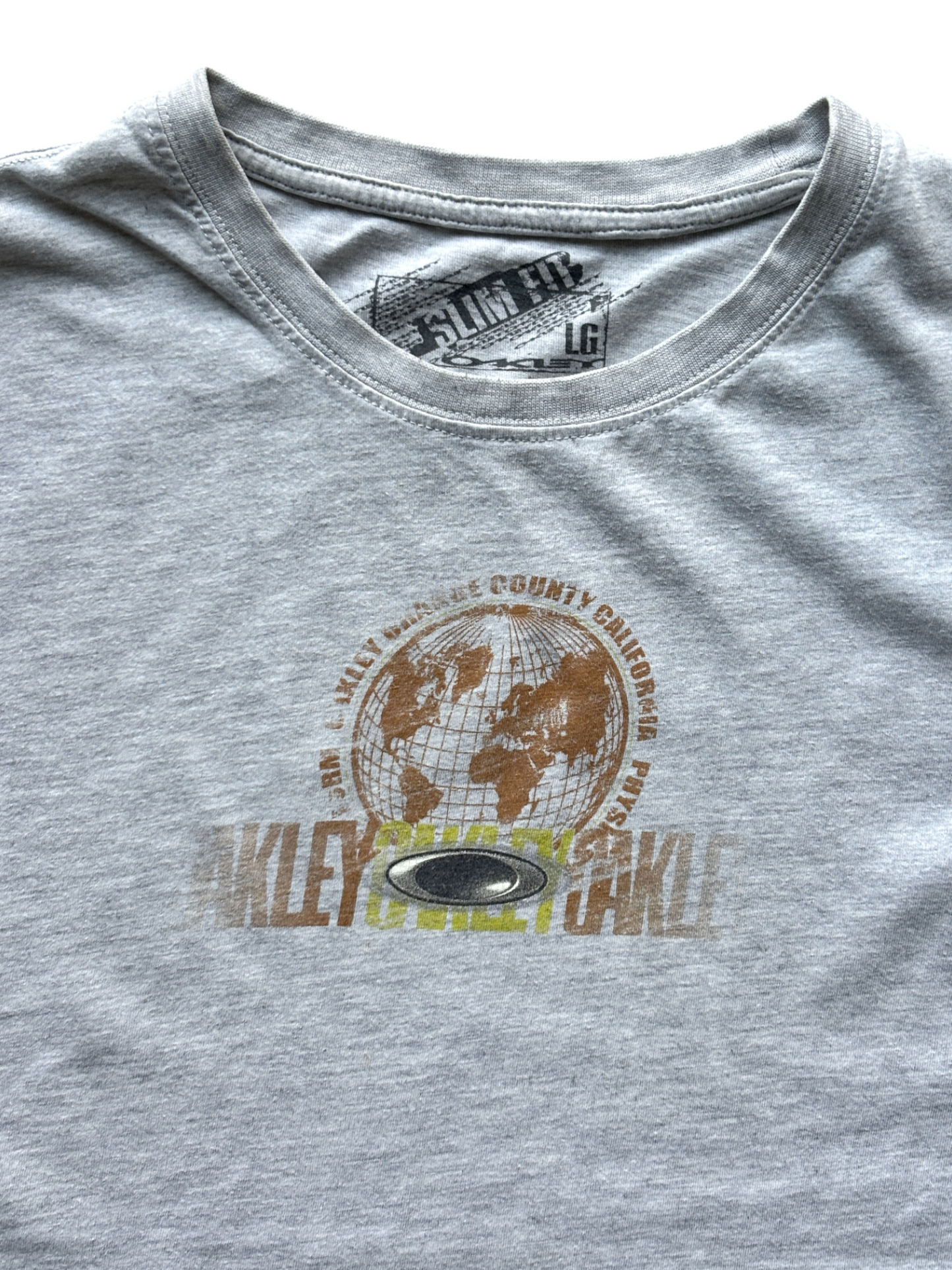 2000's Oakley Gray Graphic Tee (M)