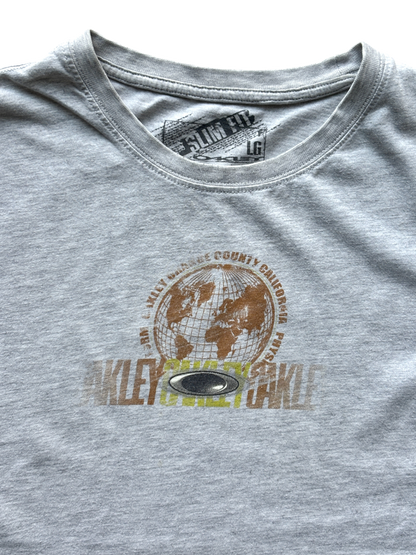 2000's Oakley Gray Graphic Tee (M)