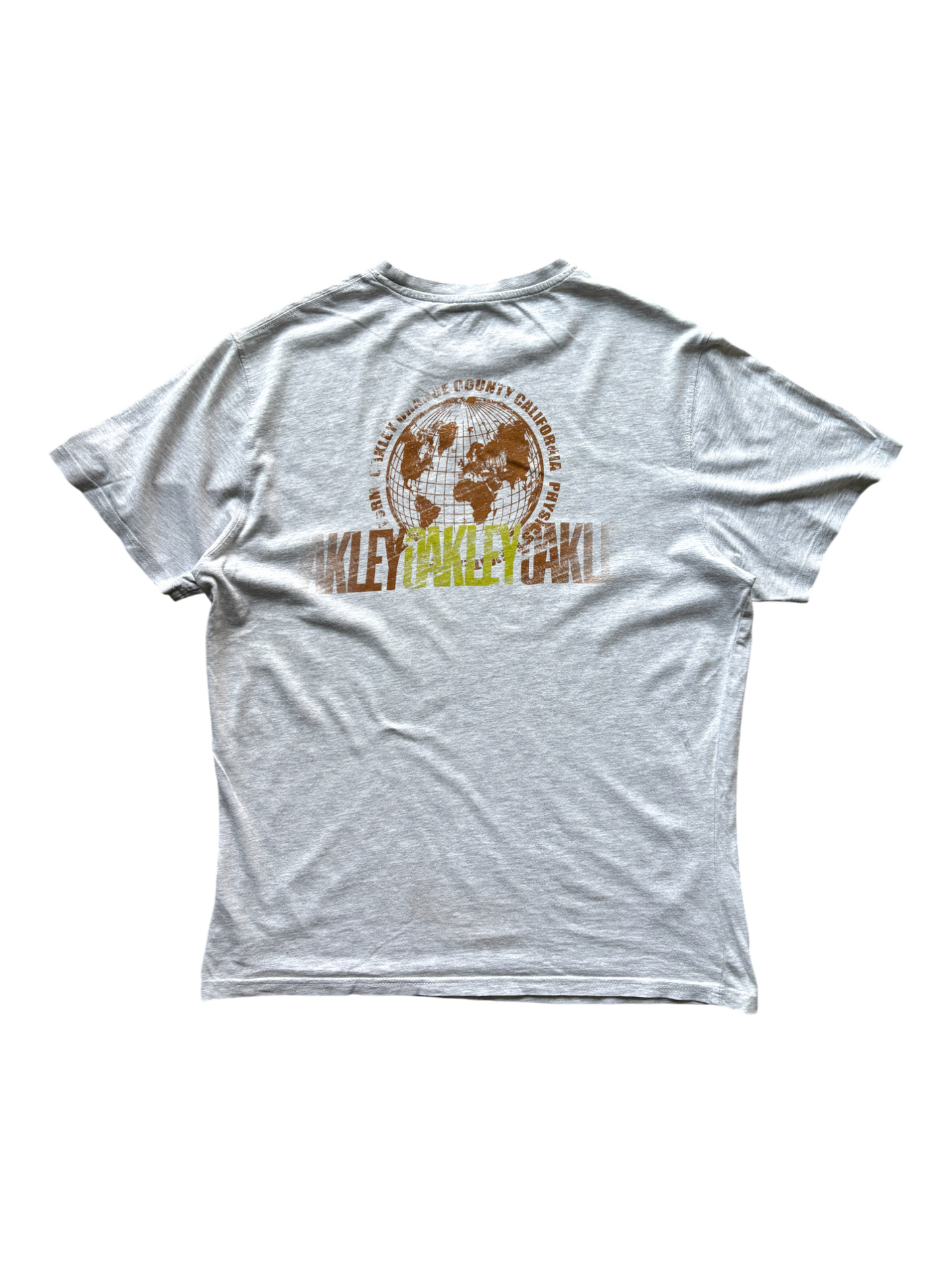 2000's Oakley Gray Graphic Tee (M)