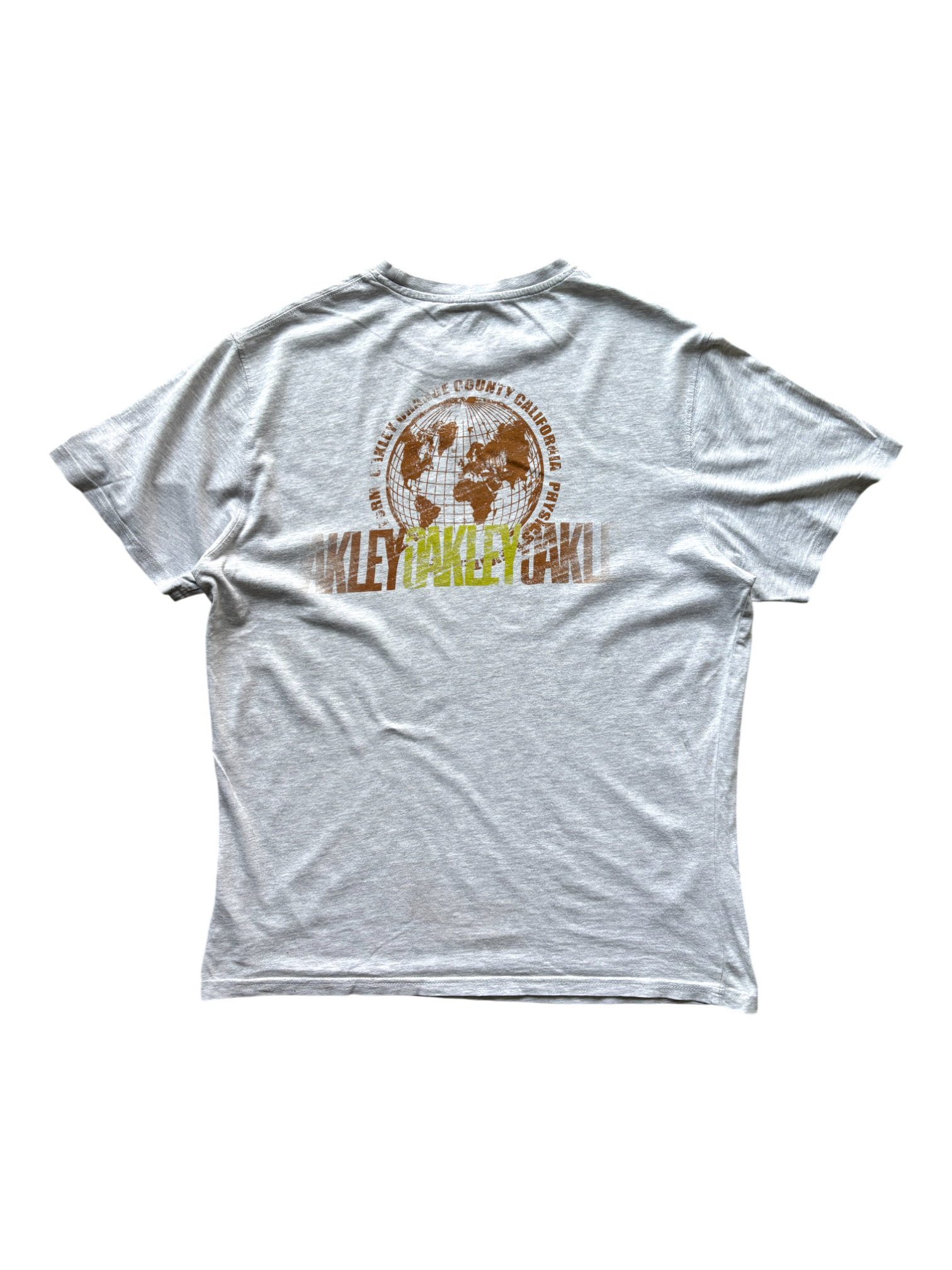 2000's Oakley Gray Graphic Tee (M)