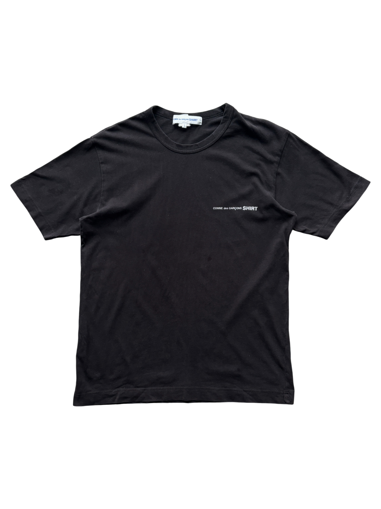 2010 Comme Des Garçons Vertical Logo Tee