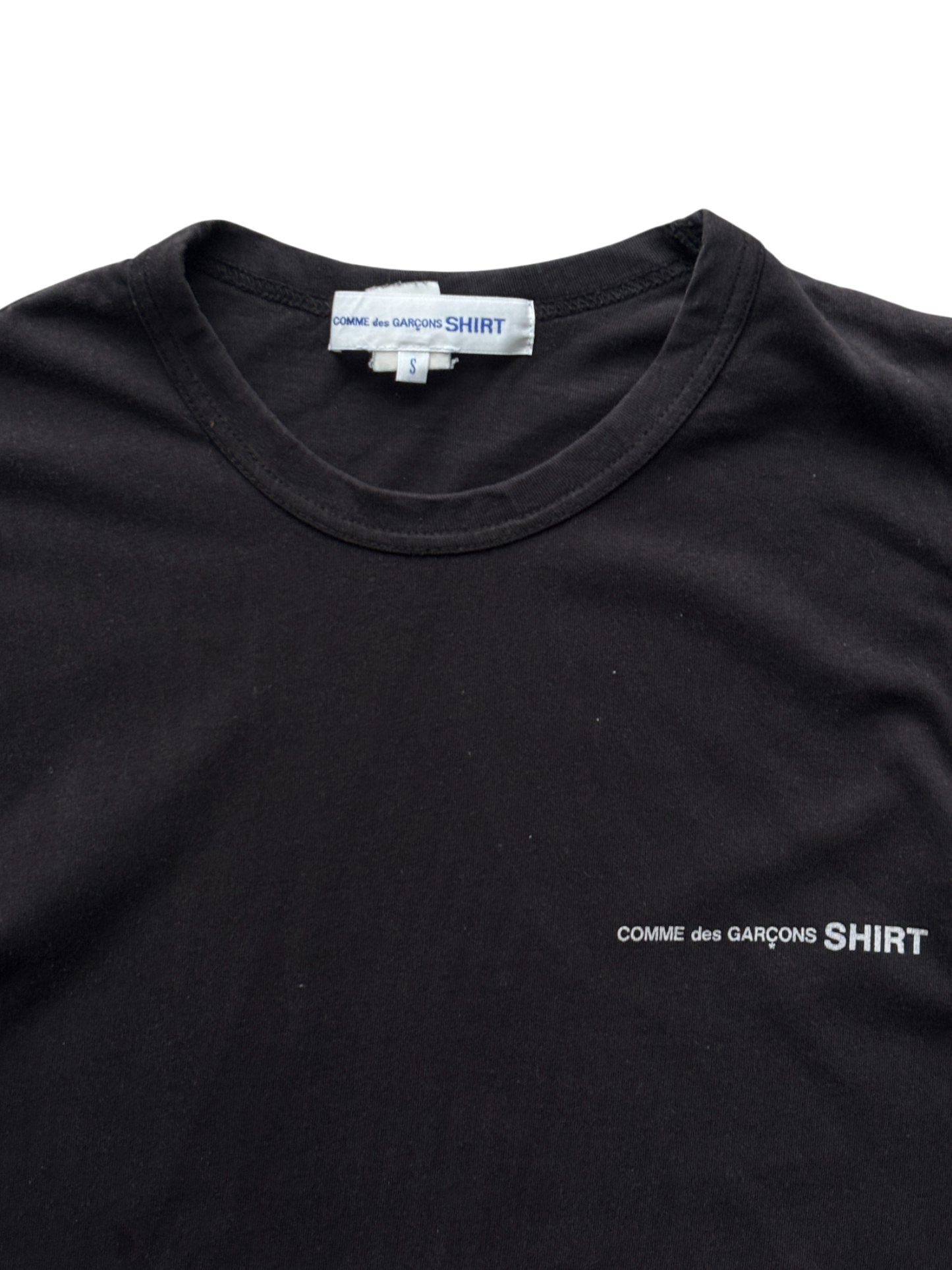 2010 Comme Des Garçons Vertical Logo Tee