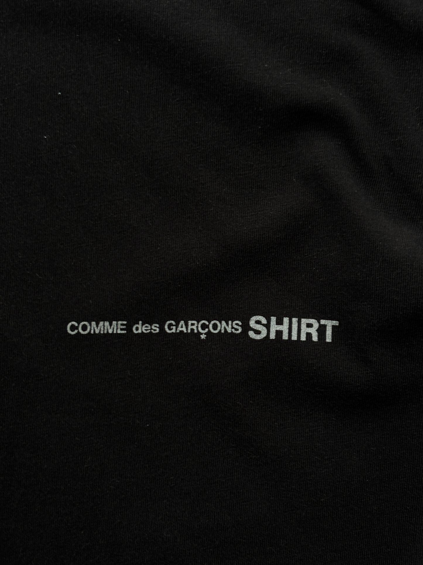 2010 Comme Des Garçons Vertical Logo Tee