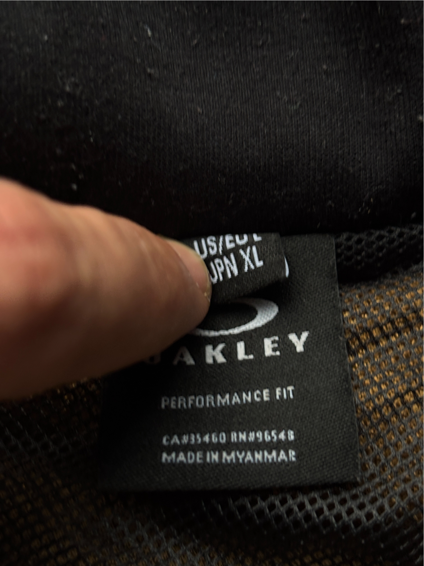 Oakley Nylon Paneled Piled Fleece Brown Jacket