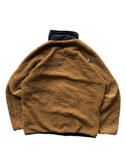 Oakley Nylon Paneled Piled Fleece Brown Jacket