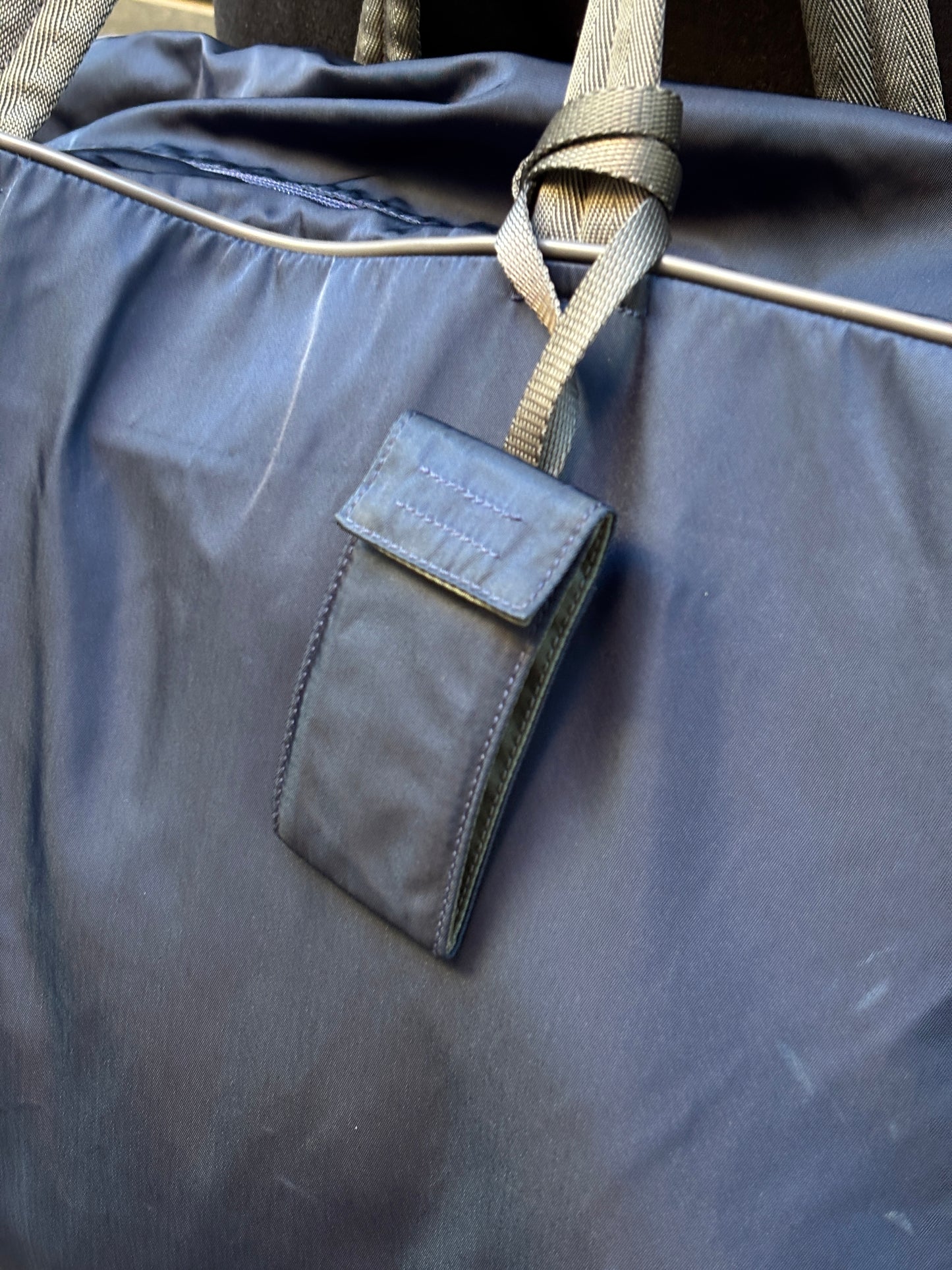 2000's Prada Sport Navy Boston Shoulder Bag