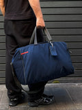 2000's Prada Sport Navy Boston Shoulder Bag