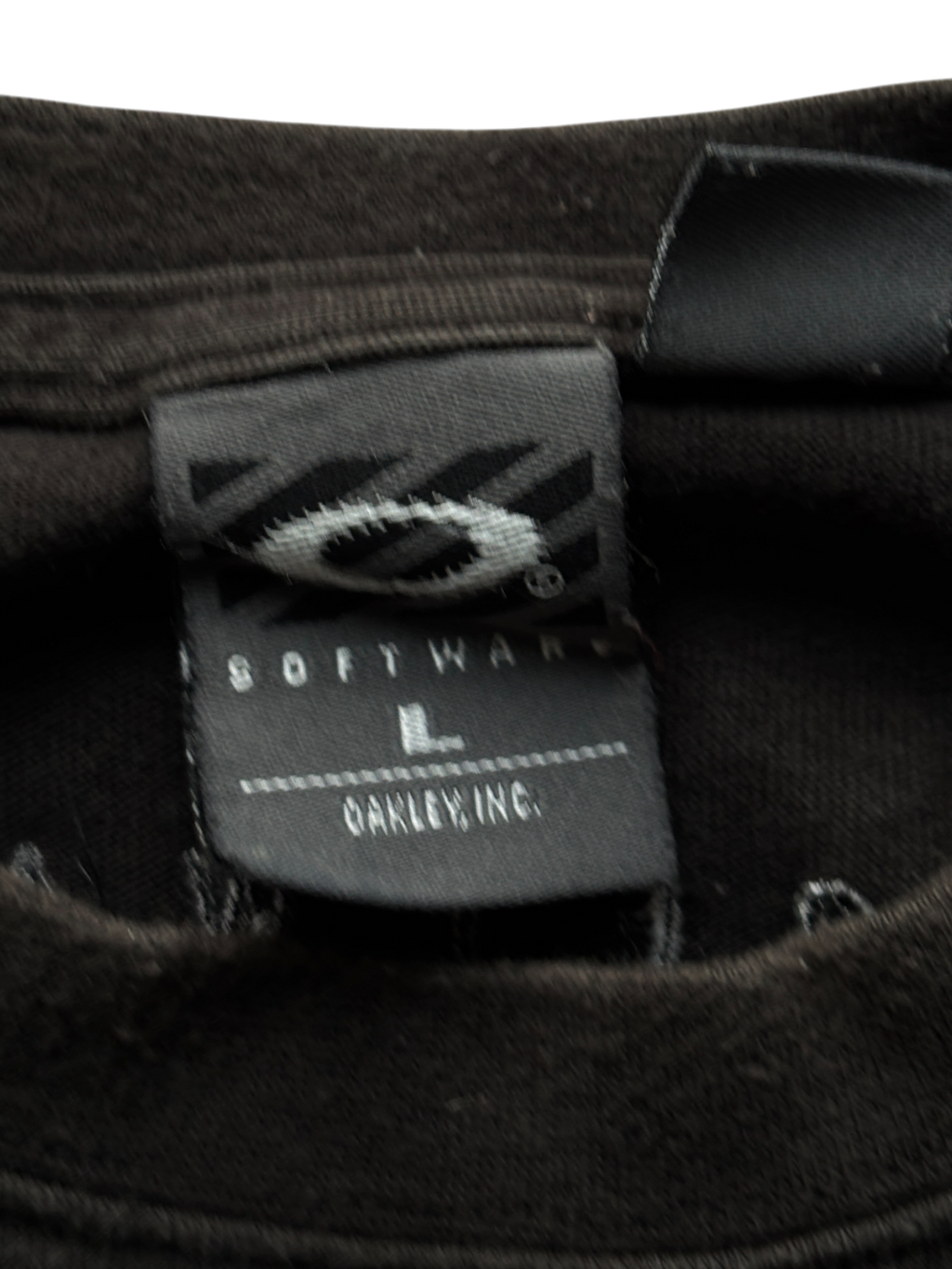 90's Oakley Software Icon / Software Black Tee (L)