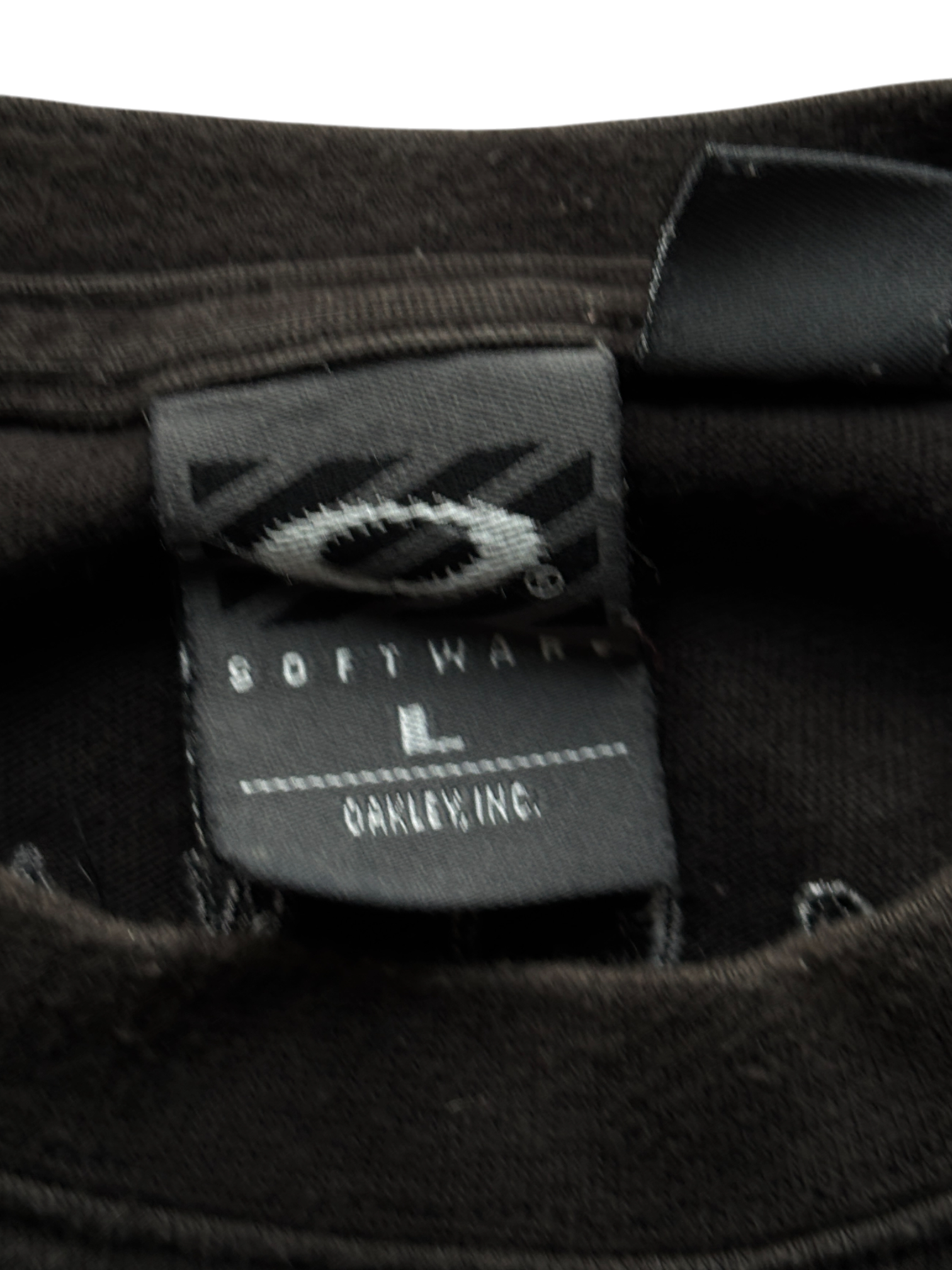 90's Oakley Software Icon / Software Black Tee (L)