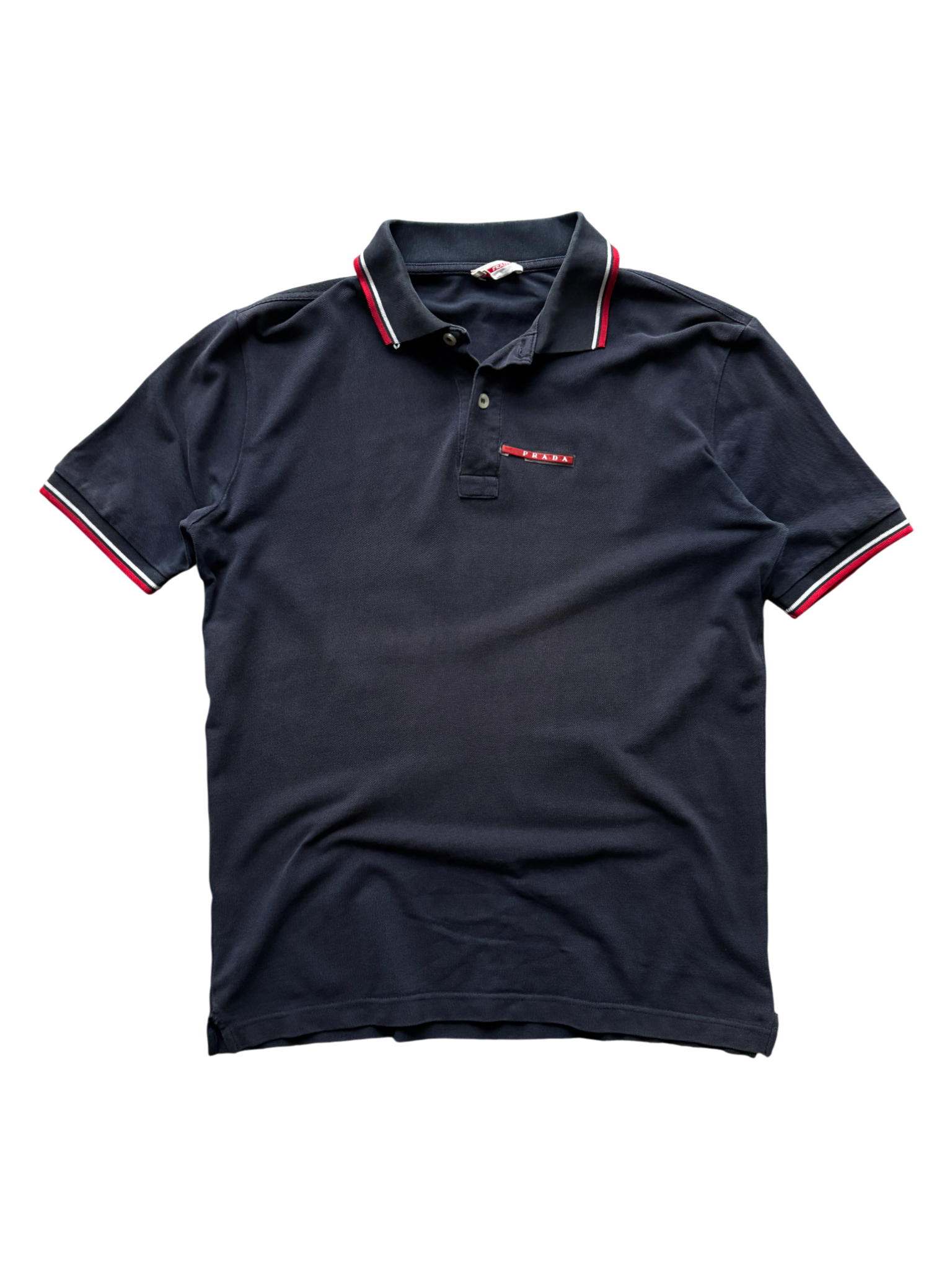 00's Prada Sport Navy Polo Shirt (M)