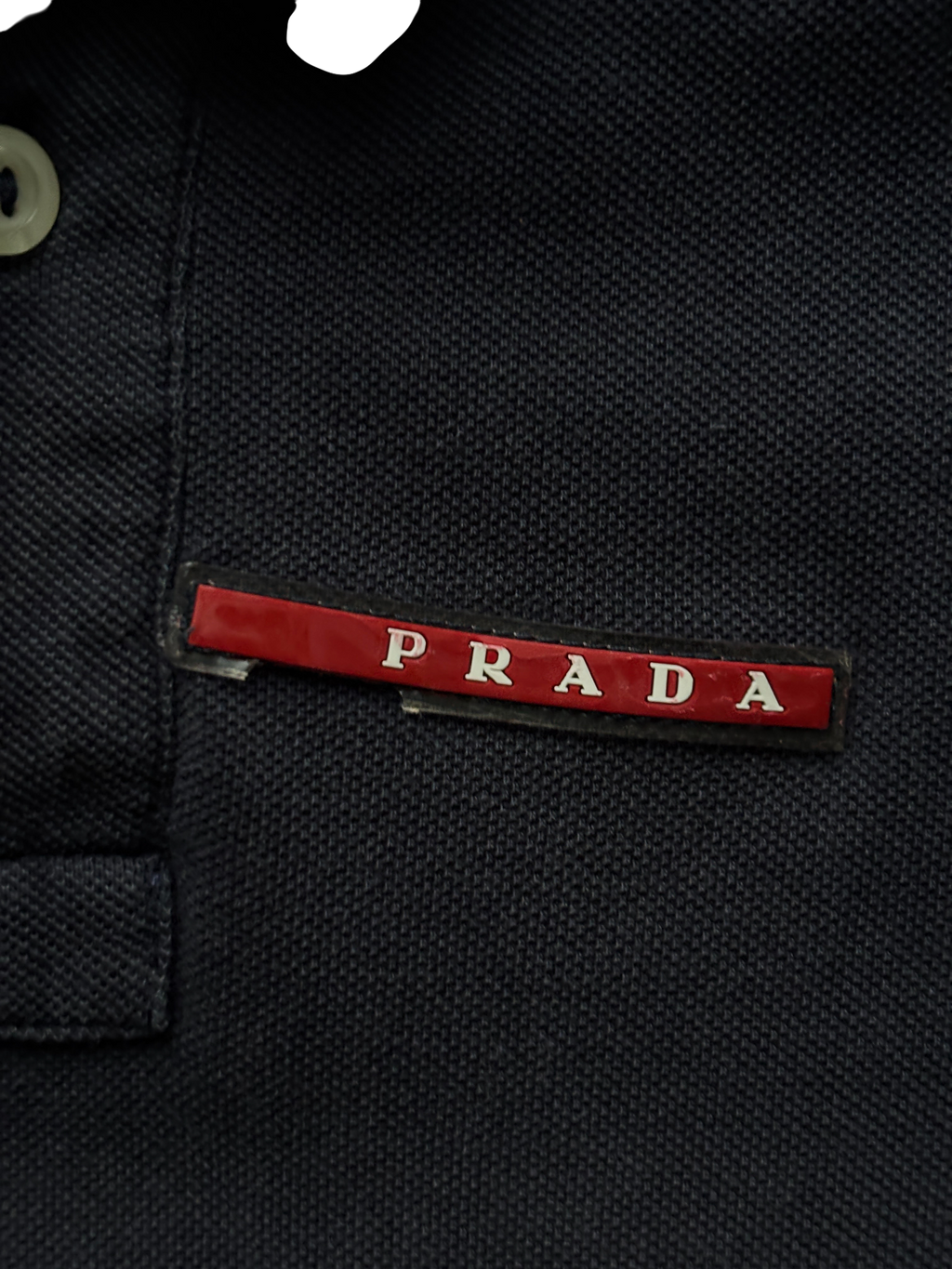 00's Prada Sport Navy Polo Shirt (M)