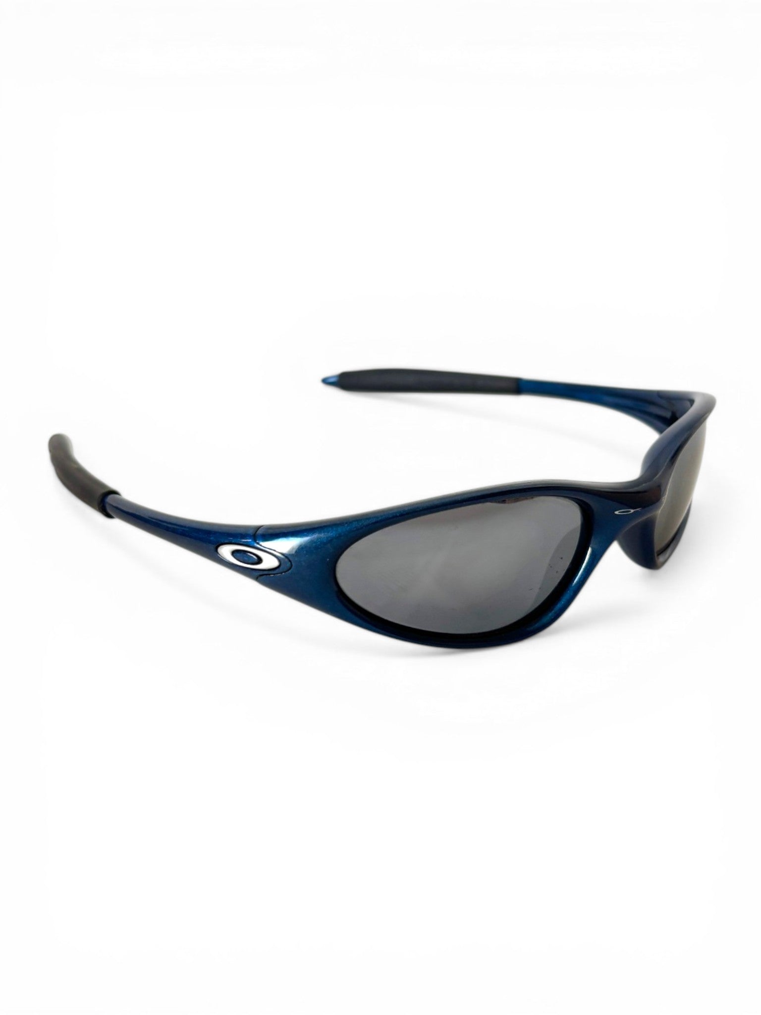 1999 Oakley Minute Electric Blue / Black Iridium Sunglasses