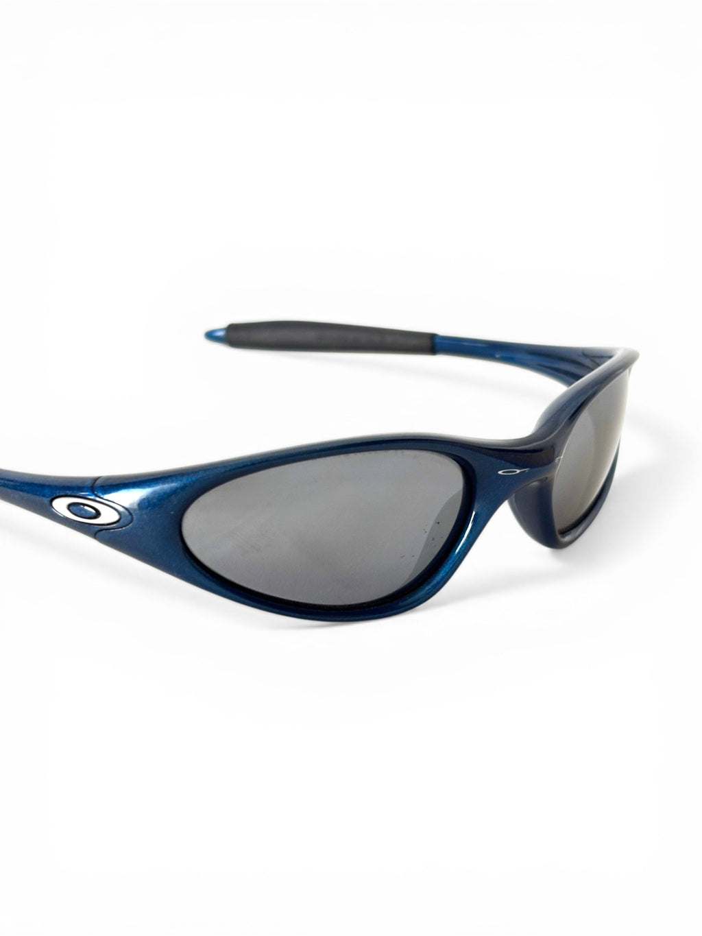 1999 Oakley Minute Electric Blue / Black Iridium Sunglasses