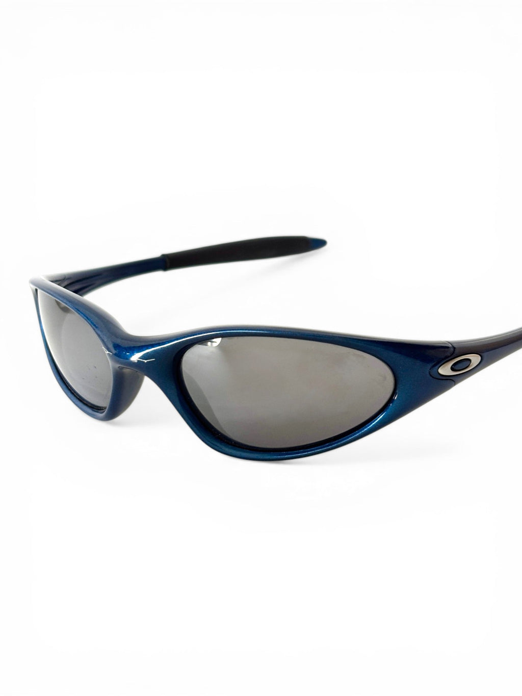1999 Oakley Minute Electric Blue / Black Iridium Sunglasses