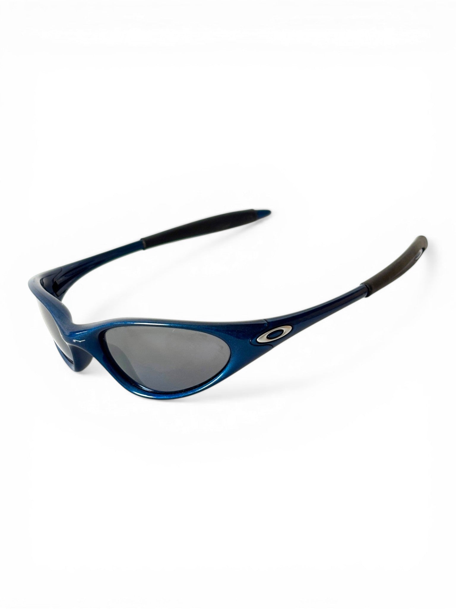 1999 Oakley Minute Electric Blue / Black Iridium Sunglasses