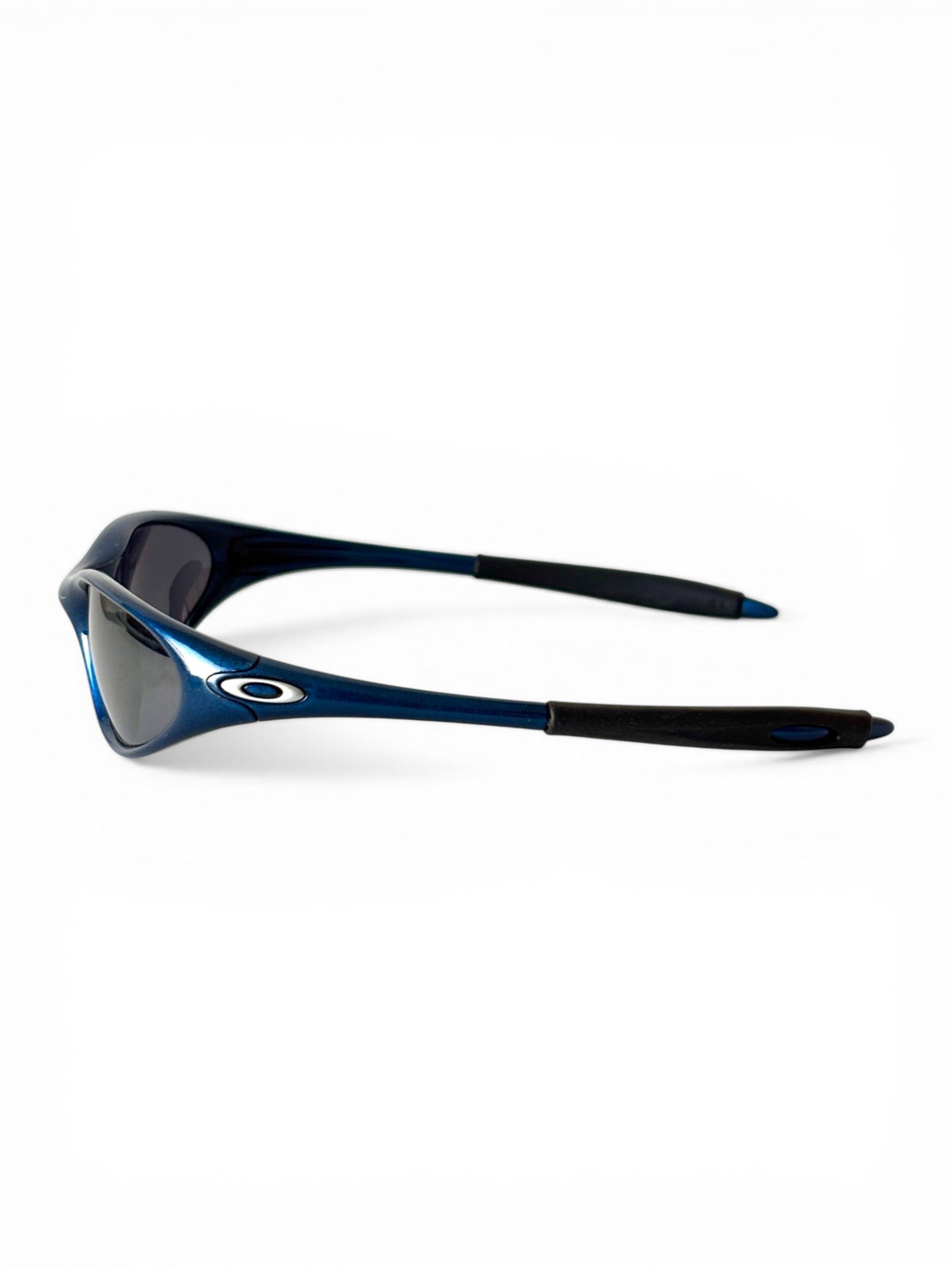 1999 Oakley Minute Electric Blue / Black Iridium Sunglasses