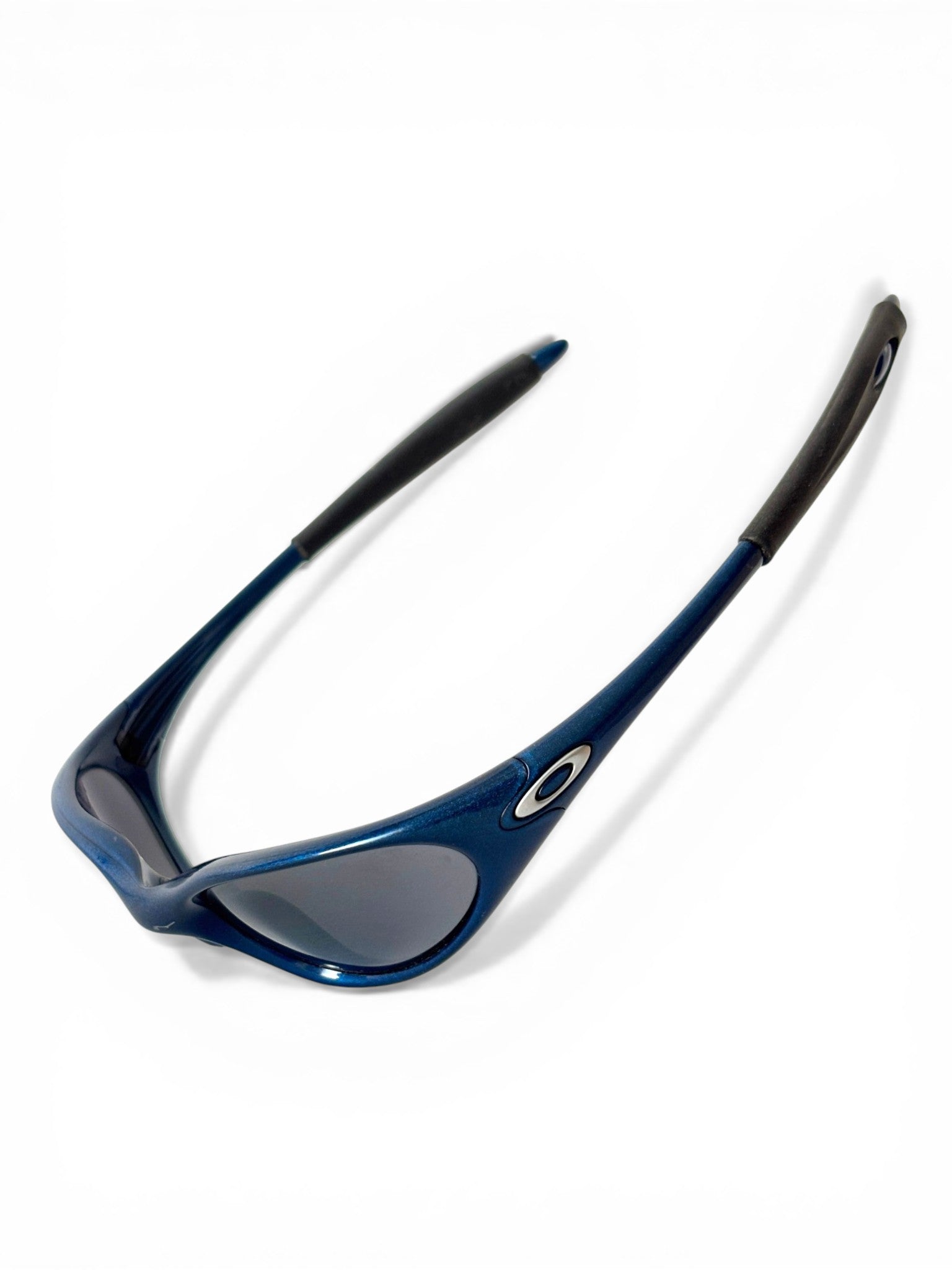 1999 Oakley Minute Electric Blue / Black Iridium Sunglasses