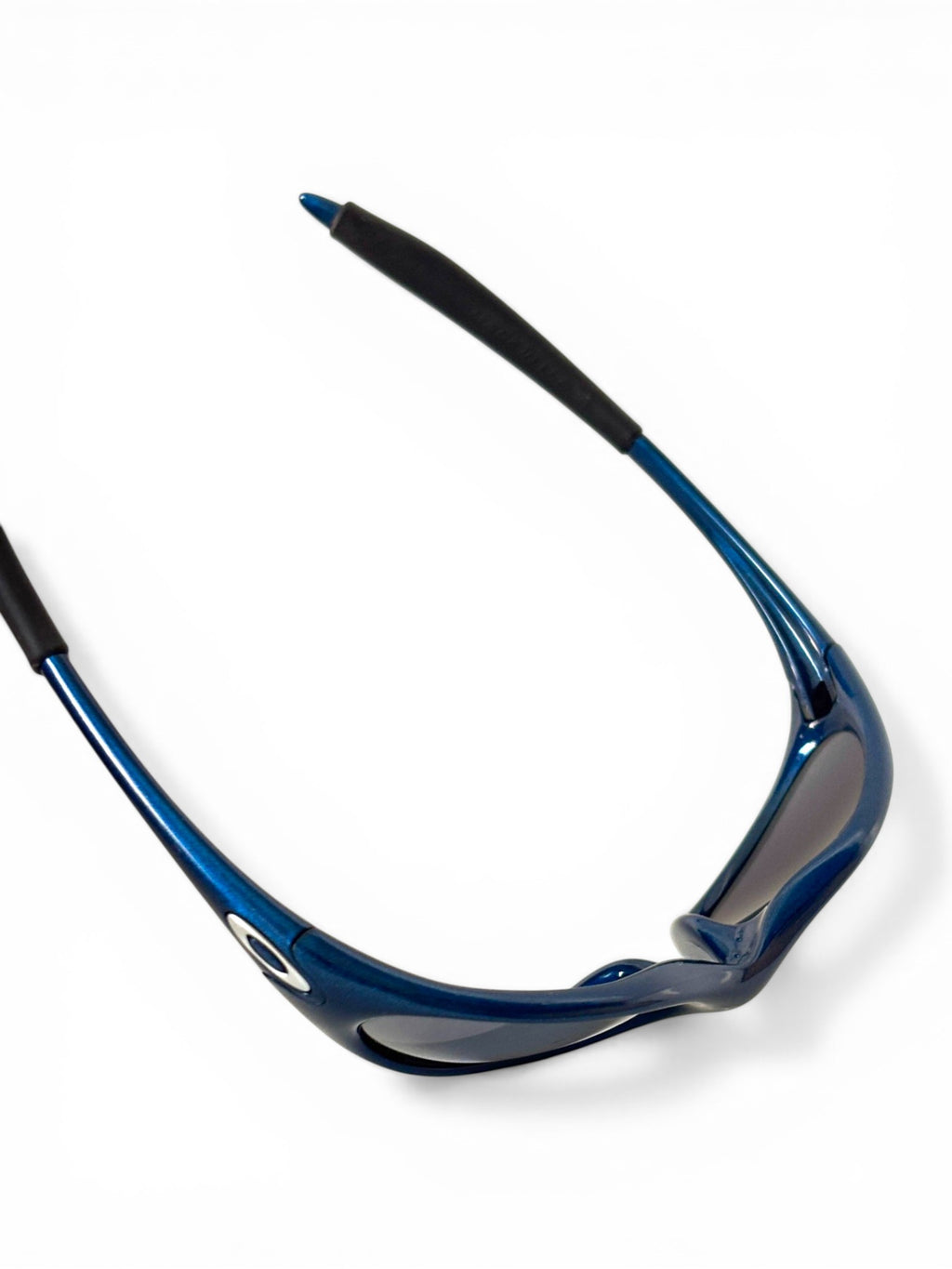1999 Oakley Minute Electric Blue / Black Iridium Sunglasses