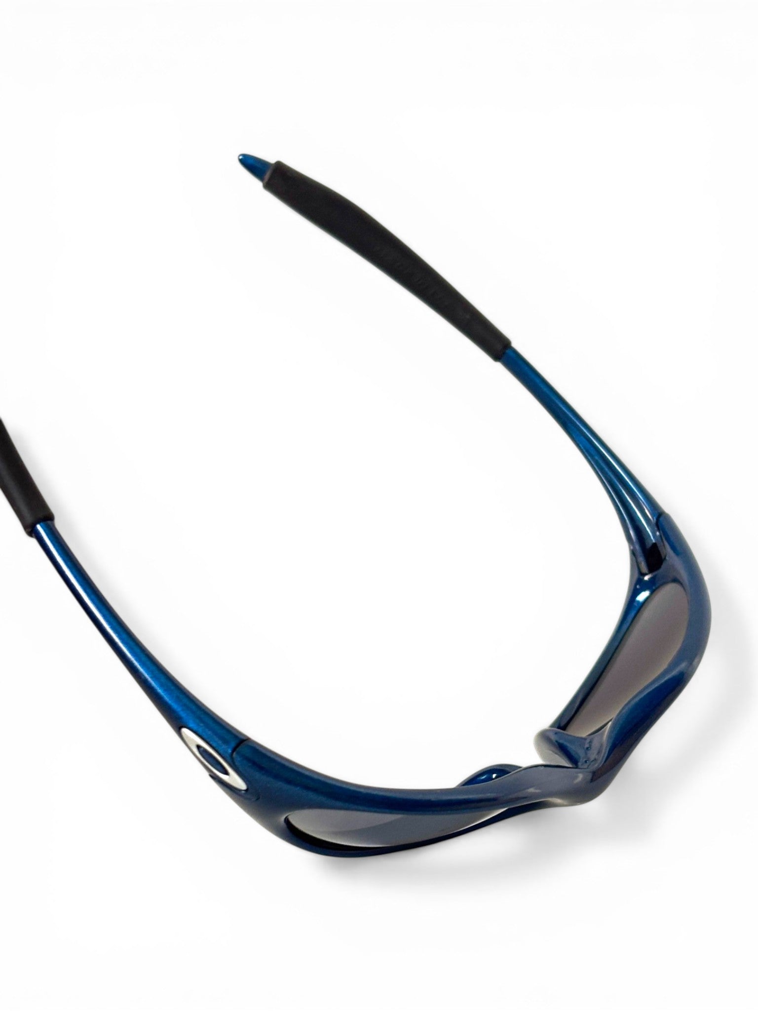 1999 Oakley Minute Electric Blue / Black Iridium Sunglasses