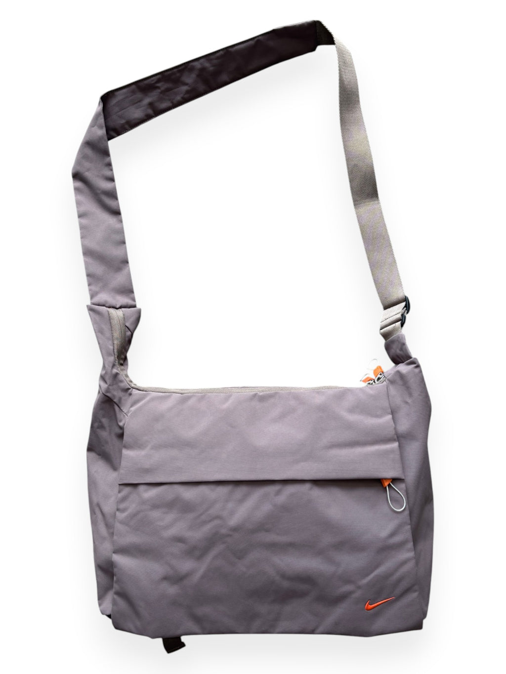 Early 2000's Nike Grey / Orange Messenger Bag